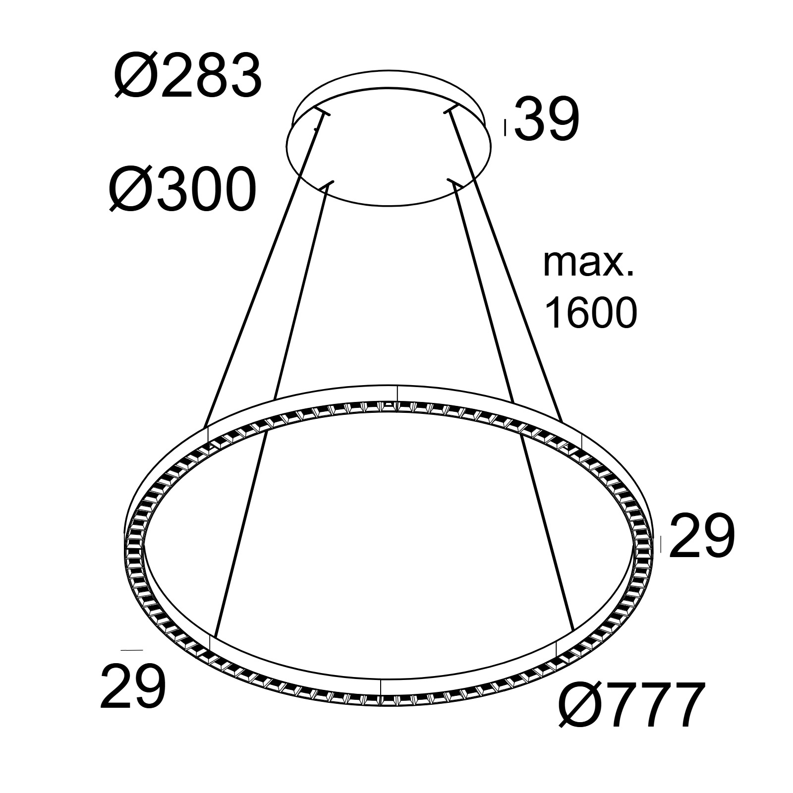 INFORM R1+ CS DOWN 92748 DIM5 FG-B фламандское золото Delta Light подвесной светильник 2