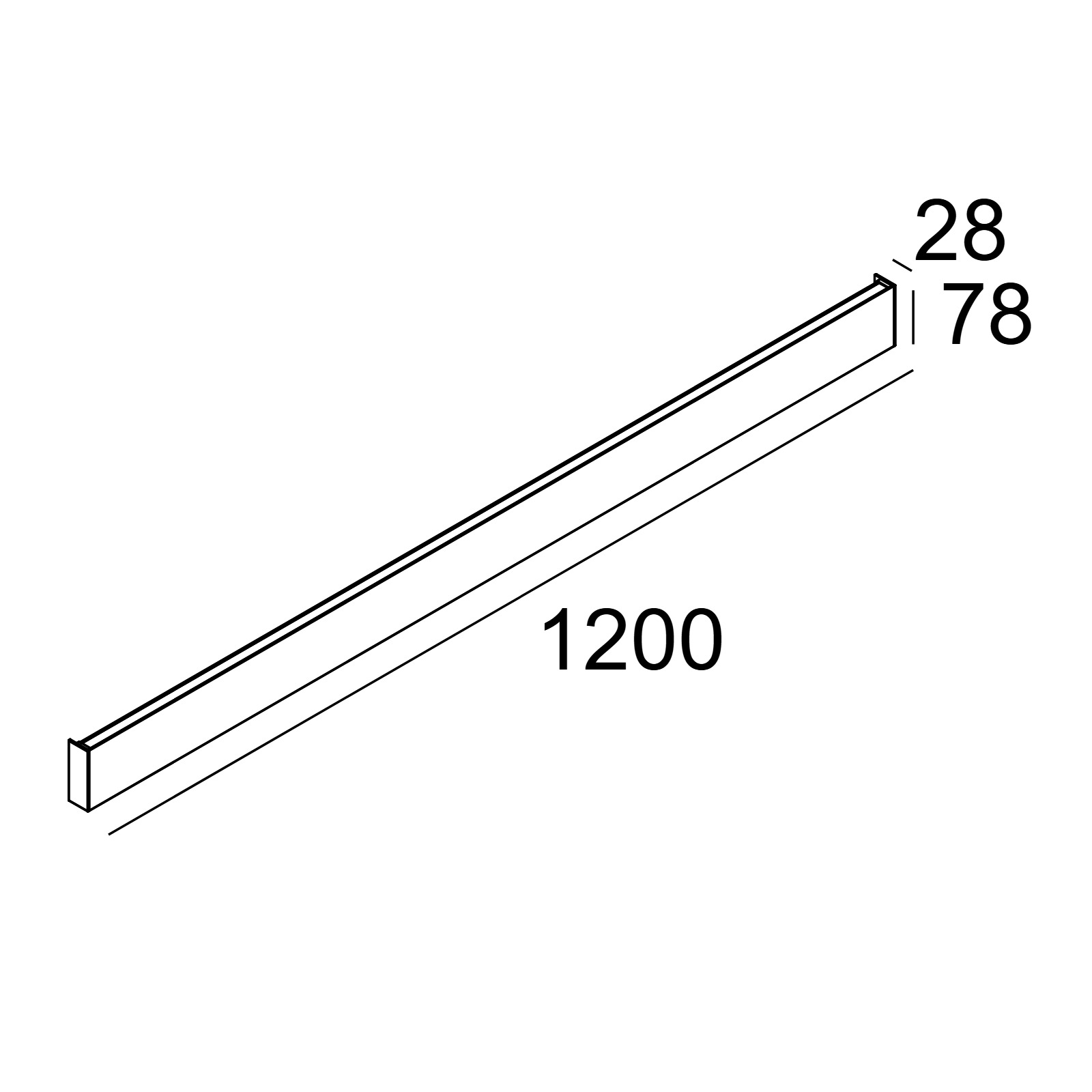 FEMTOLINE W DOWN-UP 1200 930 B черный Delta Light настенный светильник 2
