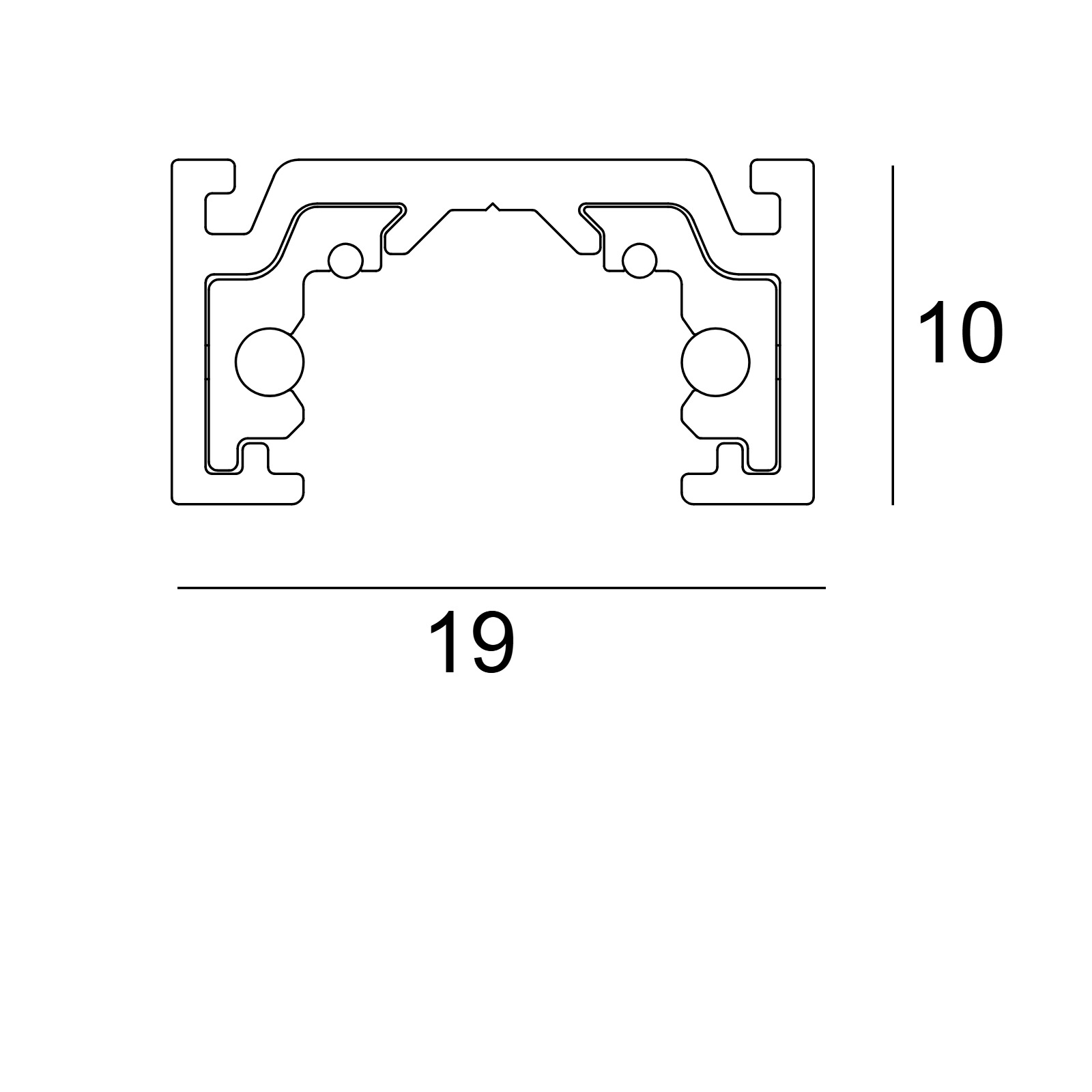 Profile SHIFTLINE 19 profile Delta Light SL19 - PROFILE 2m B 2