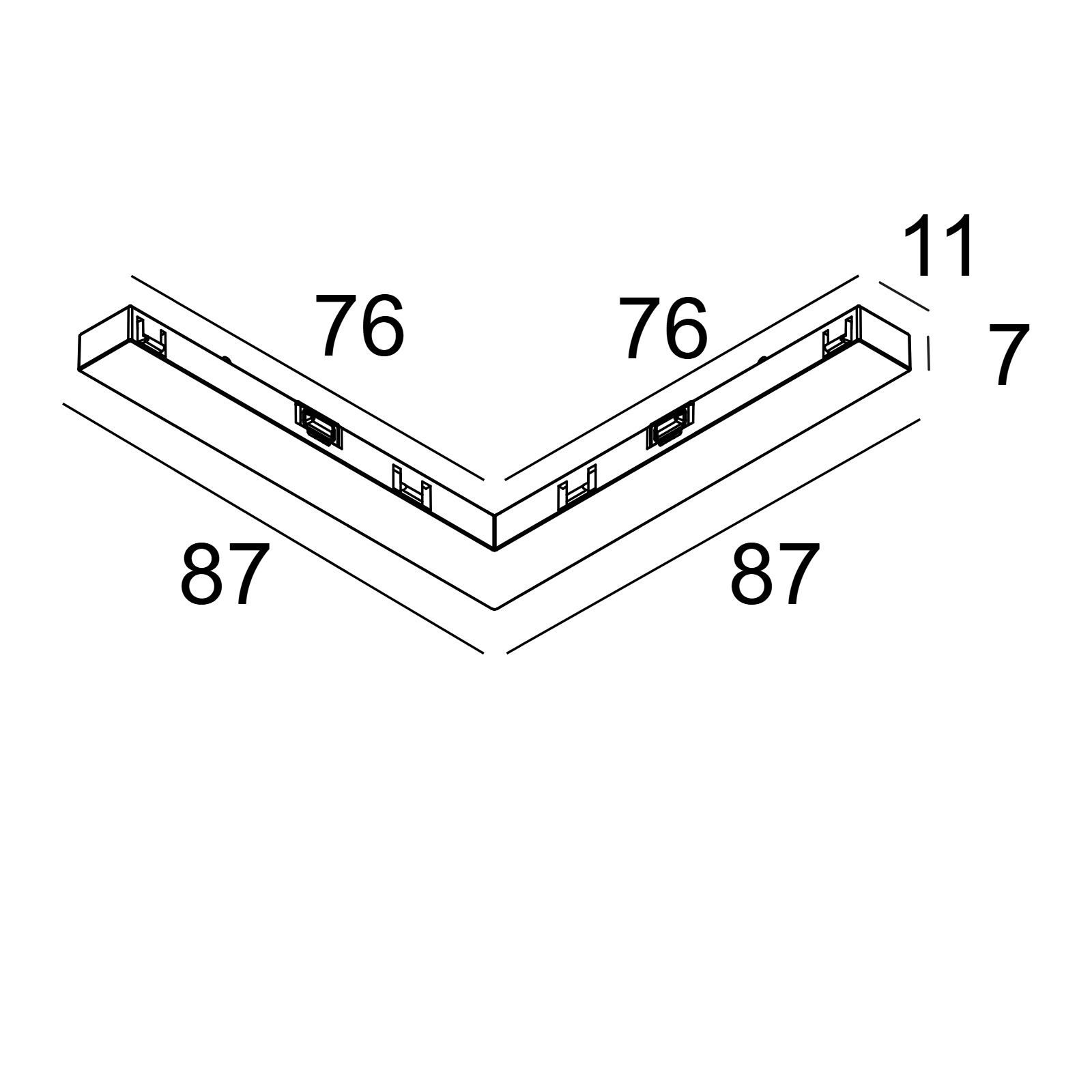 Current supply ACCESSOIRE/OPTION Delta Light SL19 - CONNECTOR 48V - 90° 2