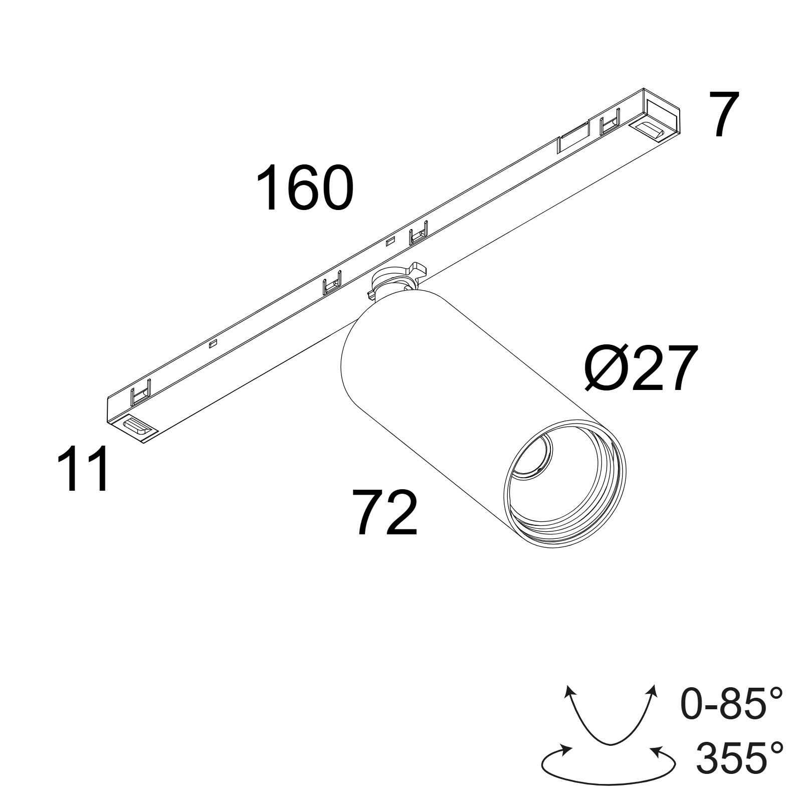 SL19 - SPY 27 92730 DIM5 FBR фламандская бронза Delta Light трековый светильник 2