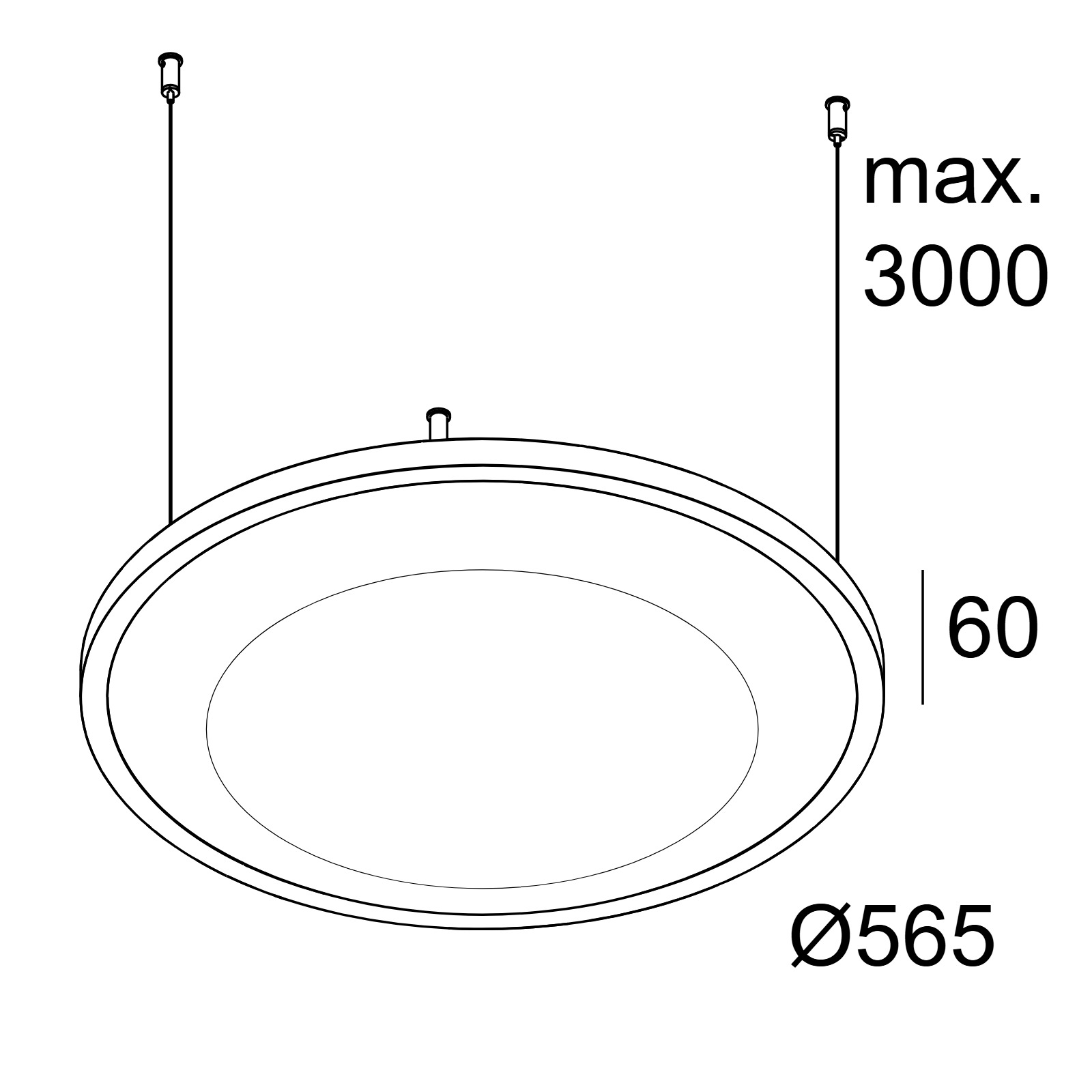 SOLI - SHHH 60 C ARCTIC B черный Delta Light подвесной светильник 2