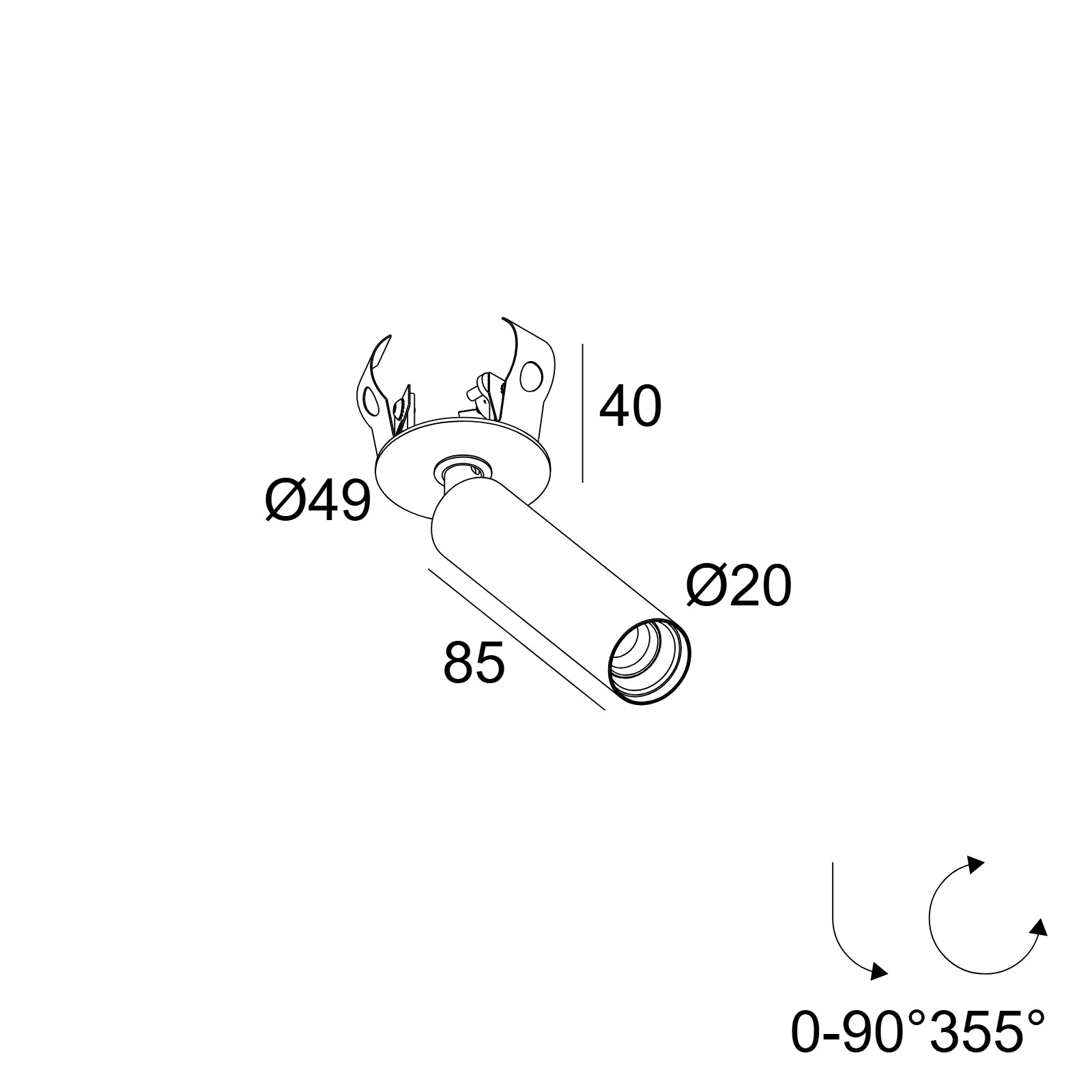 UHO CLIP 92730 FG-B фламандское золото Delta Light накладной потолочный светильник 2