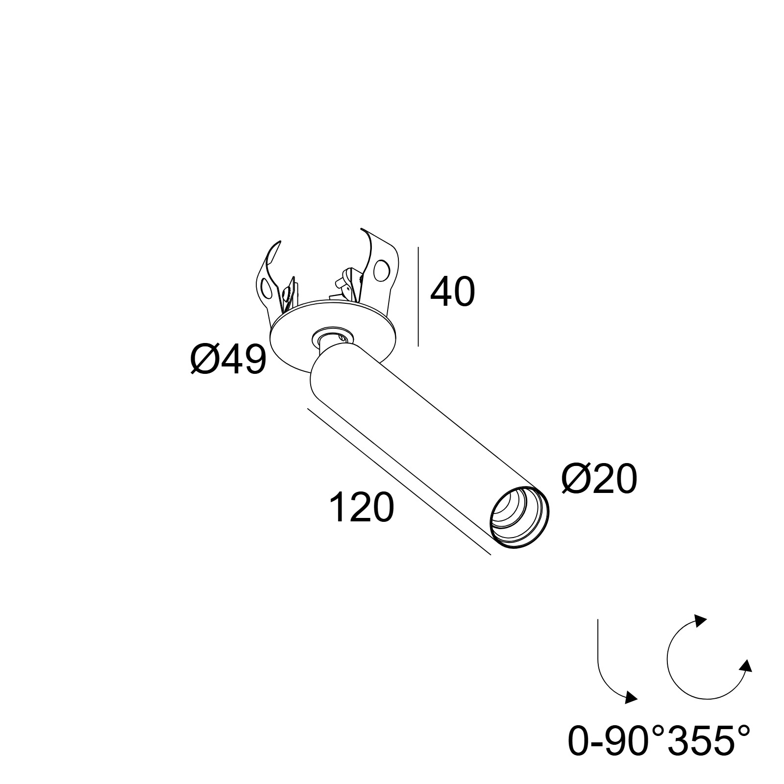 UHO L CLIP 92730 FG-B фламандское золото Delta Light накладной потолочный светильник 2