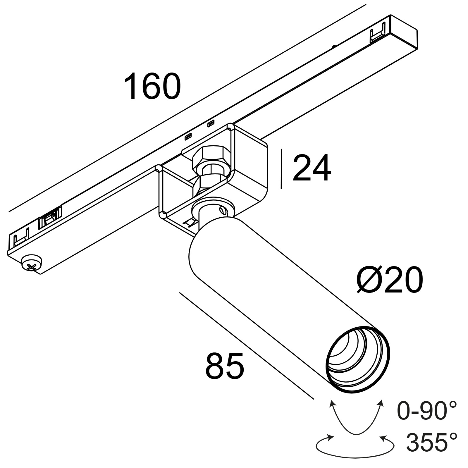 SPL14 - UHO 92730 DIM5 FG фламандское золото Delta Light трековый светильник 2