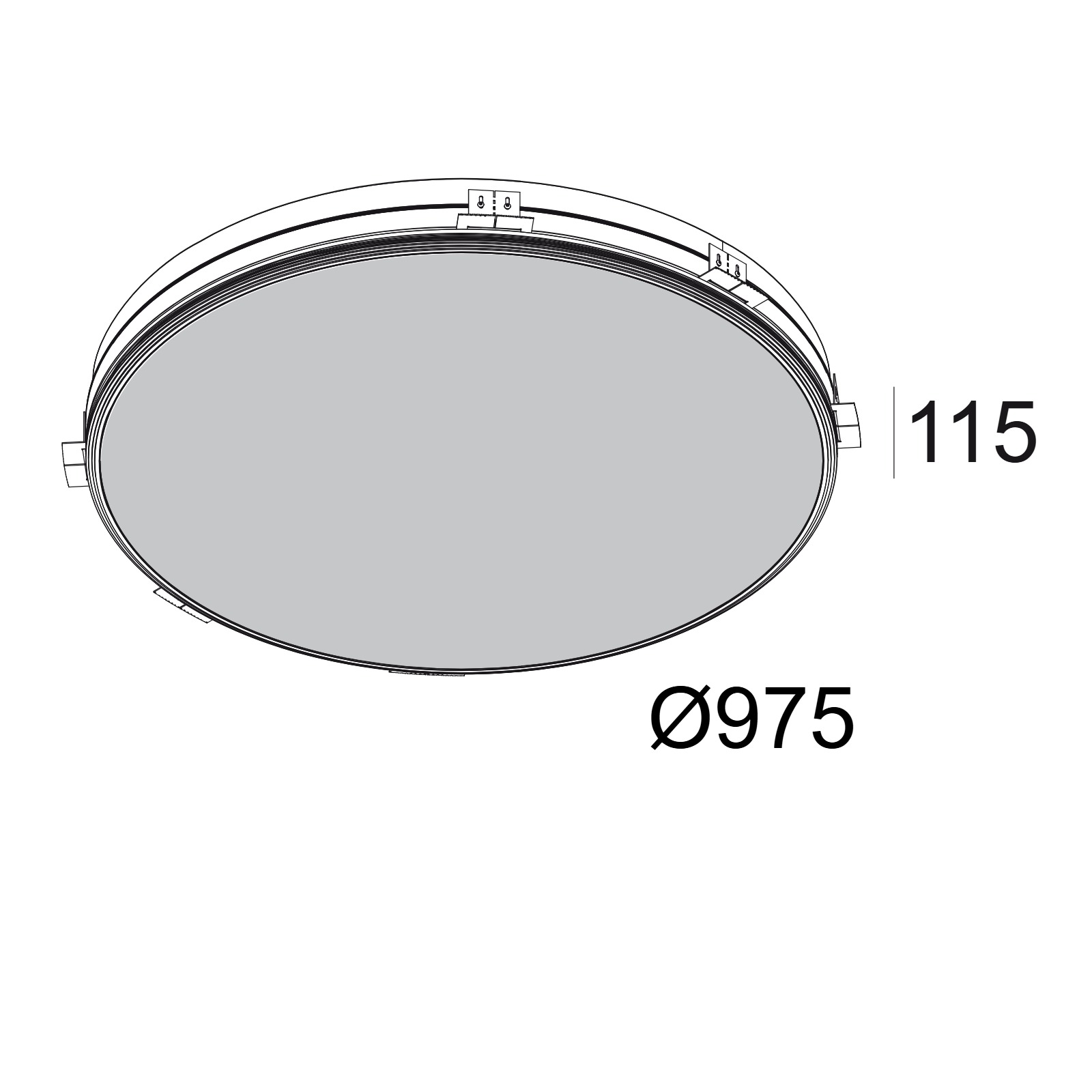SUPERNOVA LINE 95 TRIMLESS 930 Delta Light Встраиваемый в потолок светильник 2