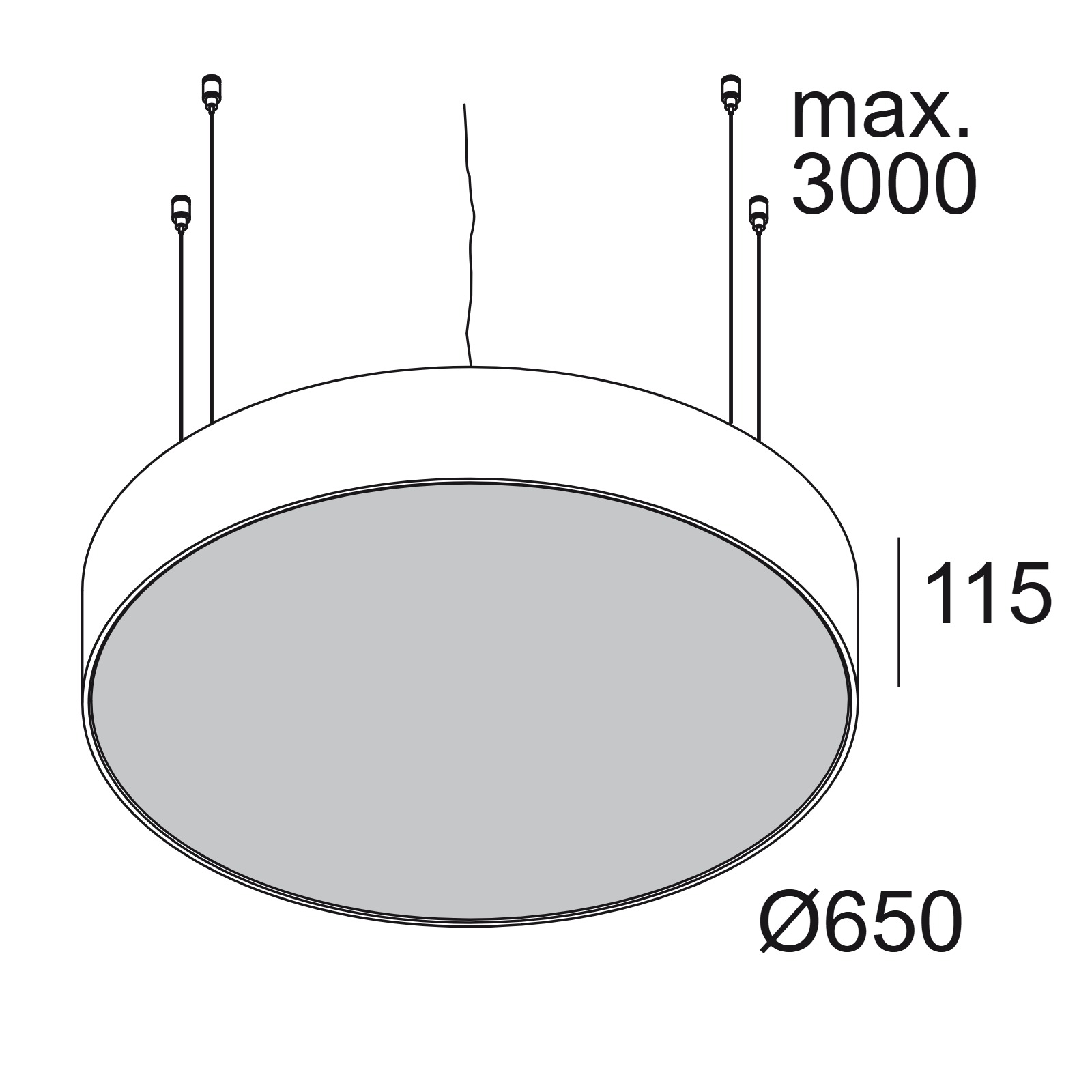 SUPERNOVA LINE 65 DOWN-UP 930 B черный Delta Light подвесной светильник 2