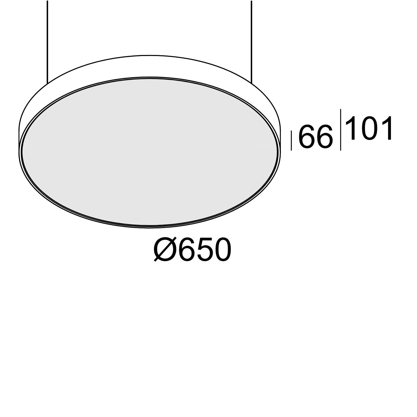 SUPERNOVA FLAT 65 DOWN-UP 930 B черный Delta Light подвесной светильник 12