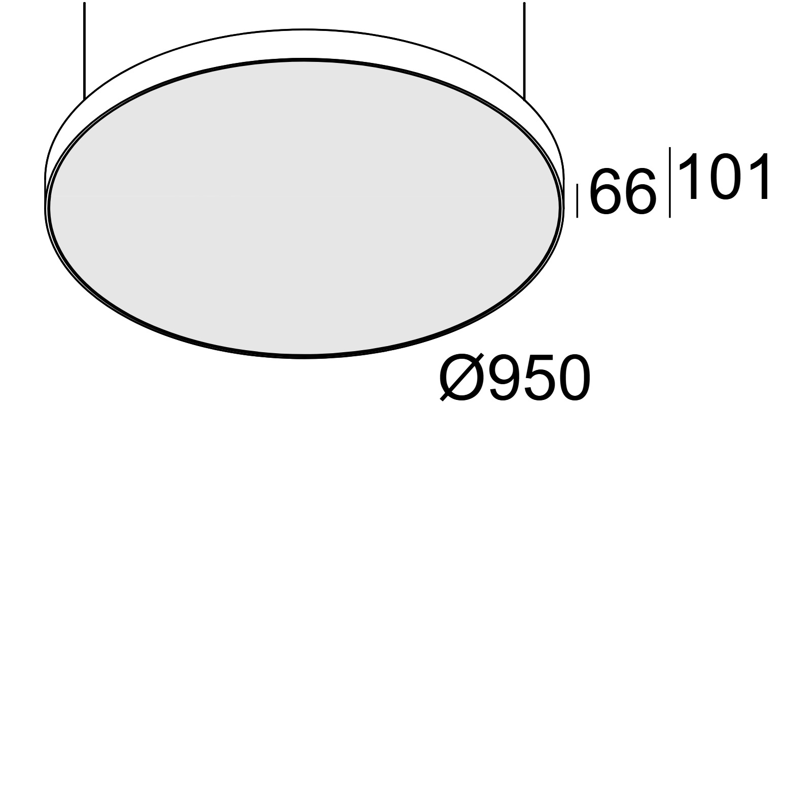 SUPERNOVA FLAT 95 DOWN-UP 930 DIM1 W белый Delta Light подвесной светильник 2