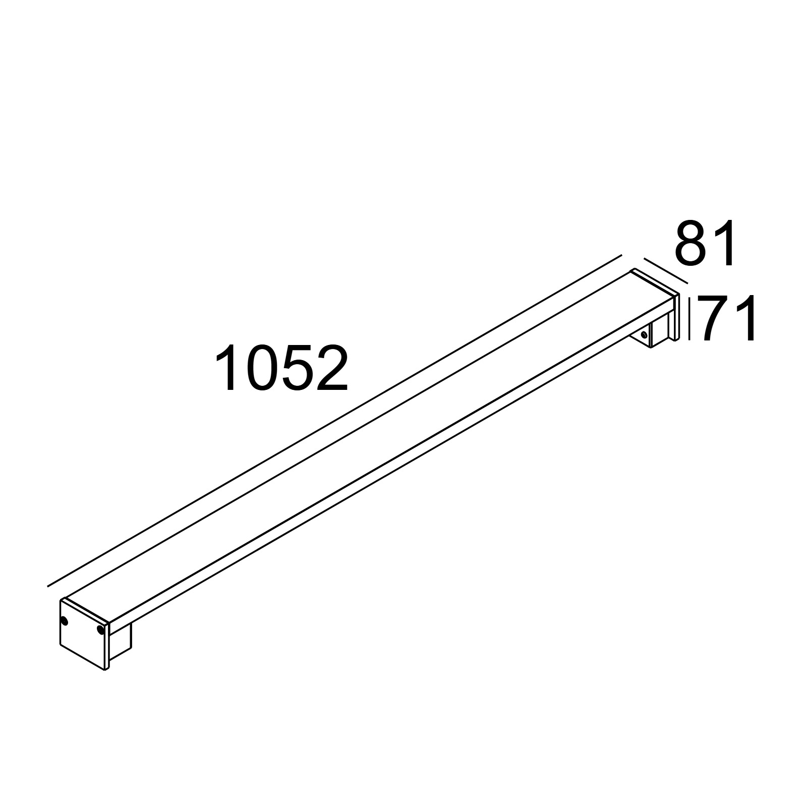 OUTLINER 100 930 N Delta Light настенный светильник уличный 2