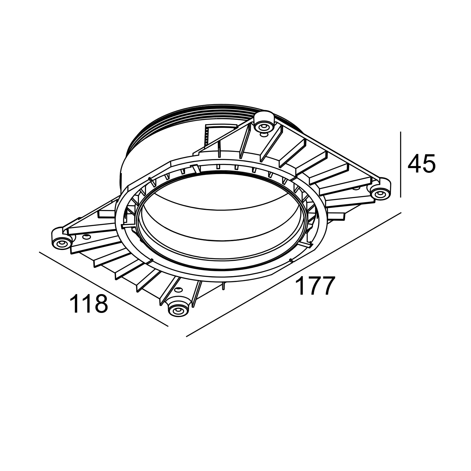 MOUNTING KIT ENTERO RD-M O.F.A. Delta Light монтажный комлект
