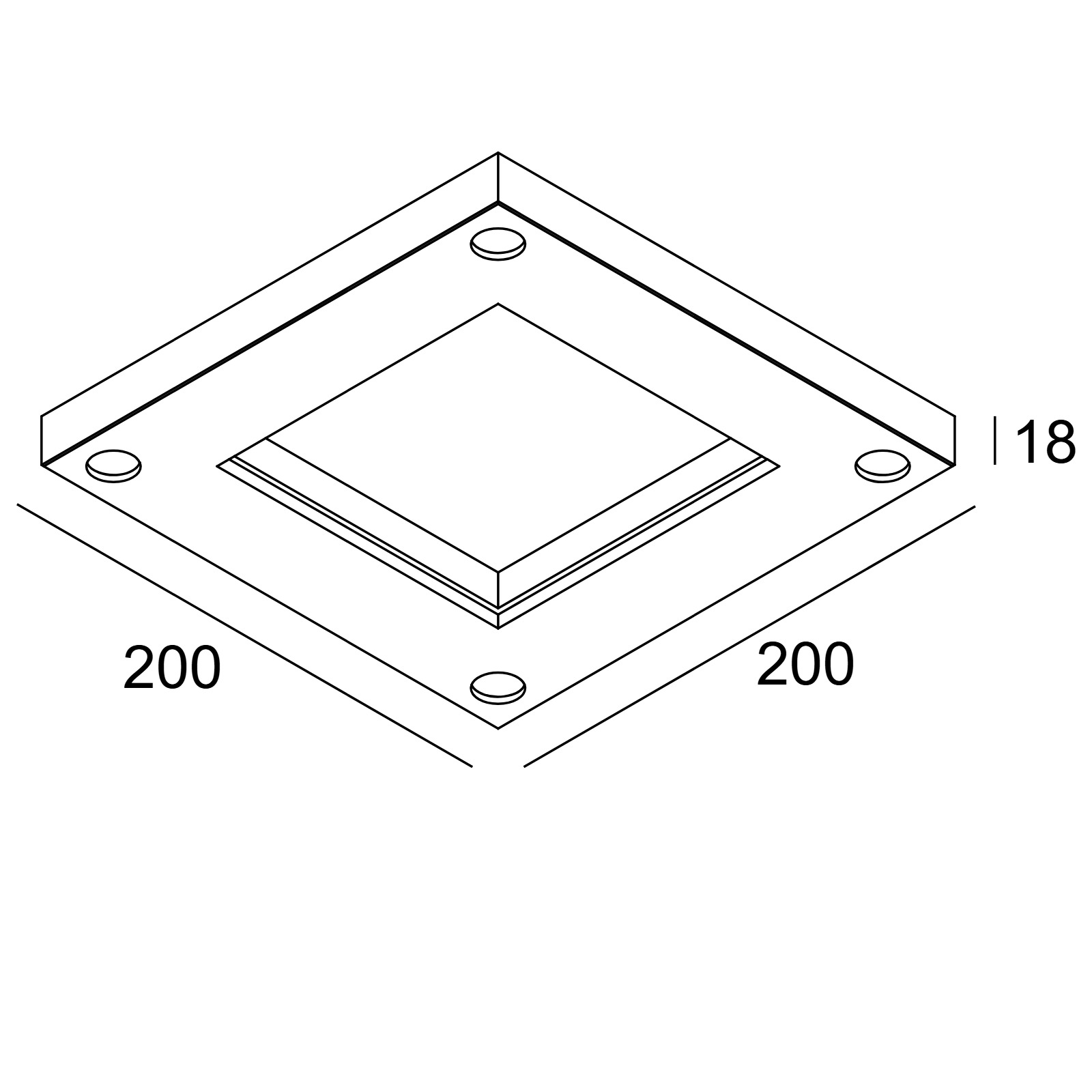 MOUNTING KIT ENTERO SQ-L CSC Delta Light монтажный комлект