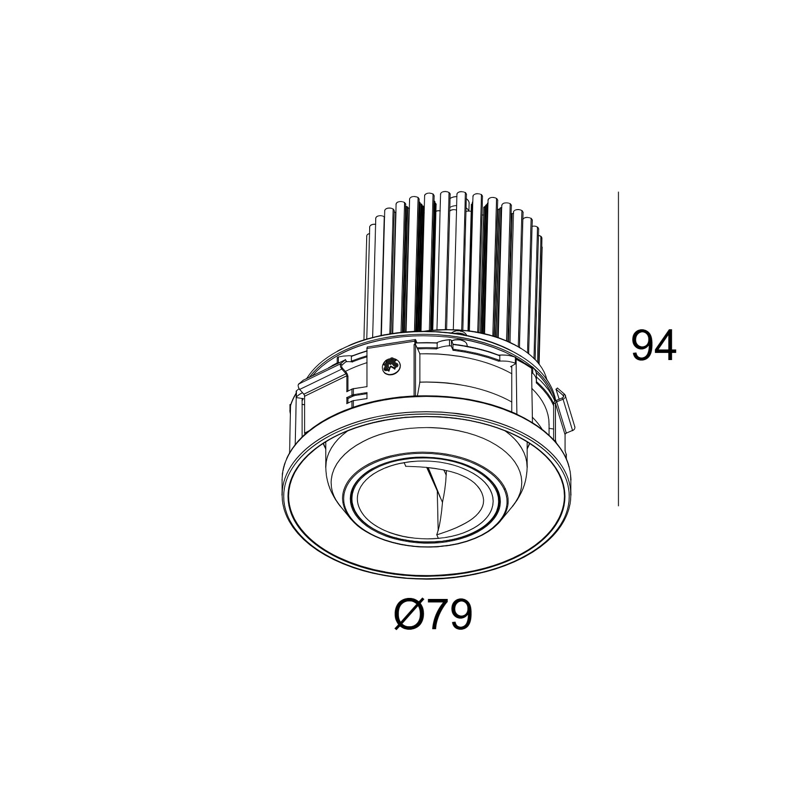 ENTERO RD-S TRIMLESS WALLWASH 927 B черный Delta Light Встраиваемый поворотный потолочный светильник 2
