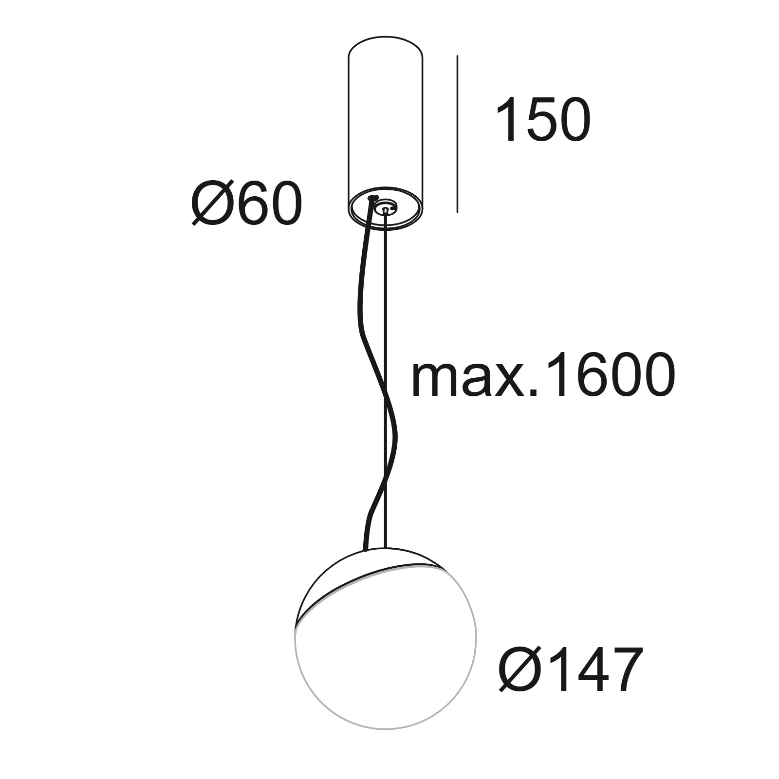 GIBBO 927 DIM8 B черный Delta Light подвесной светильник 2