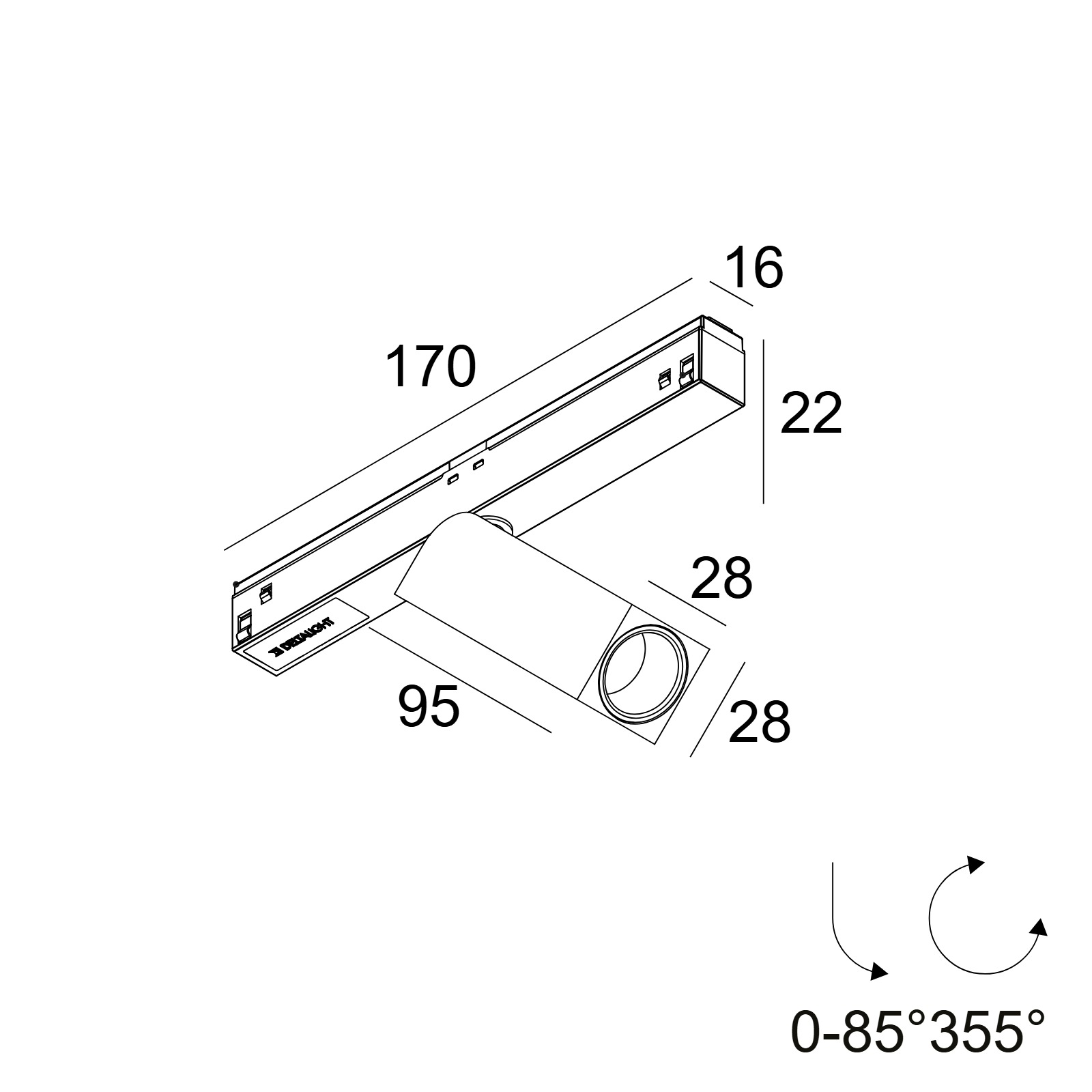M26L - OCTAV 27 92730 MDL FG фламандское золото Delta Light трековый светильник 2