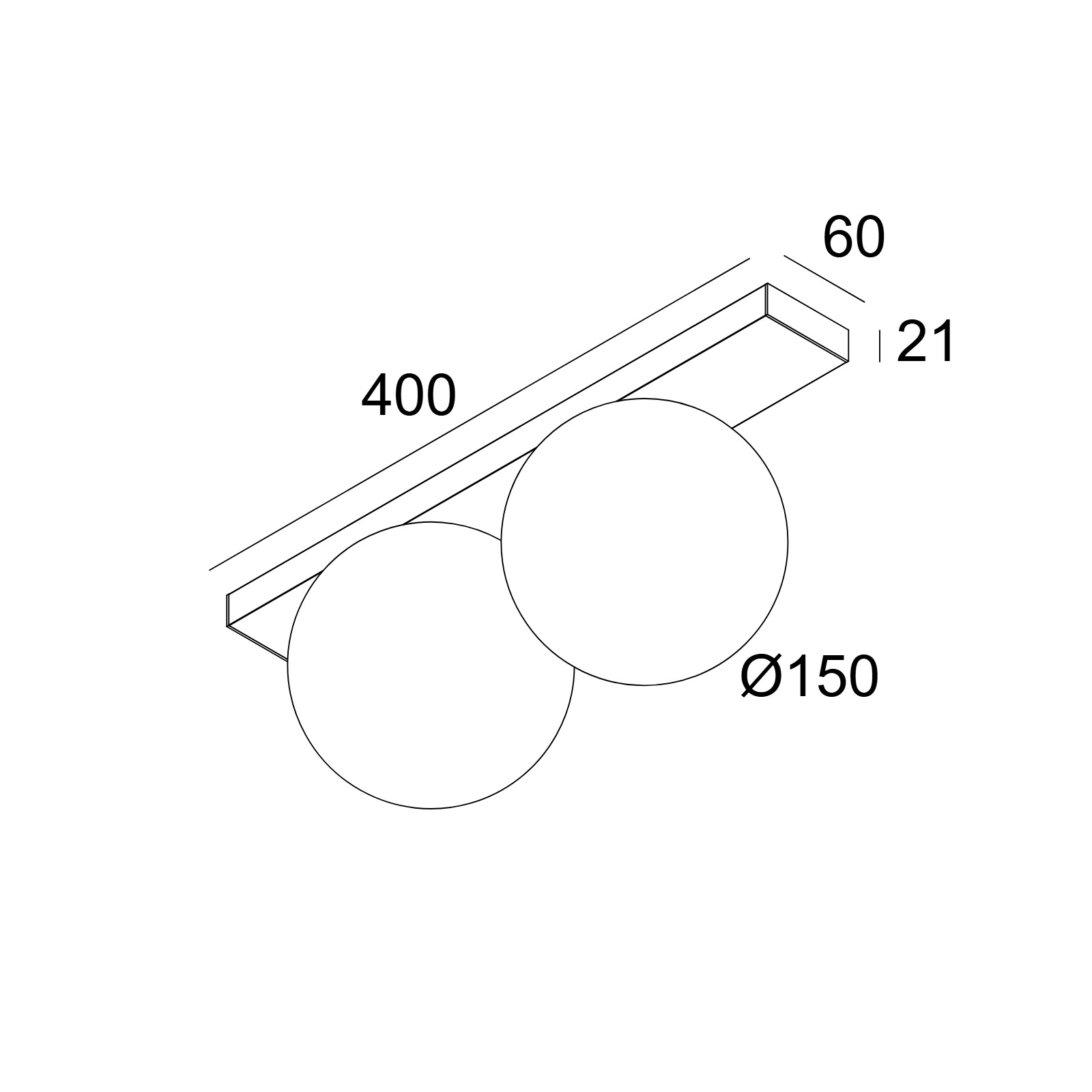 OONO ON 2 927 B черный Delta Light накладной потолочный светильник 2
