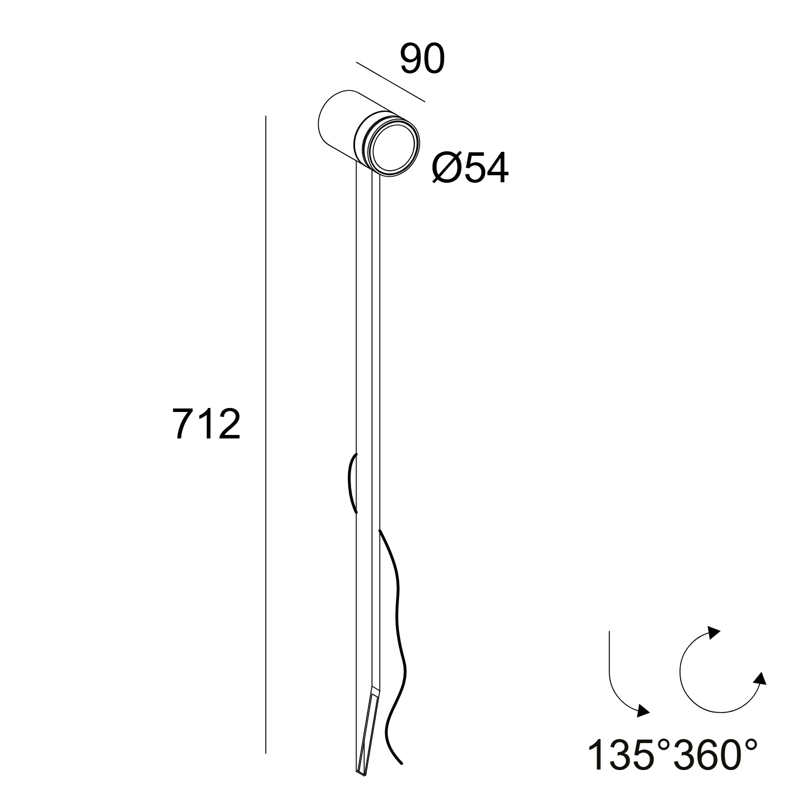 SPIX M PIN 93030 N Delta Light светильник на колышке 8