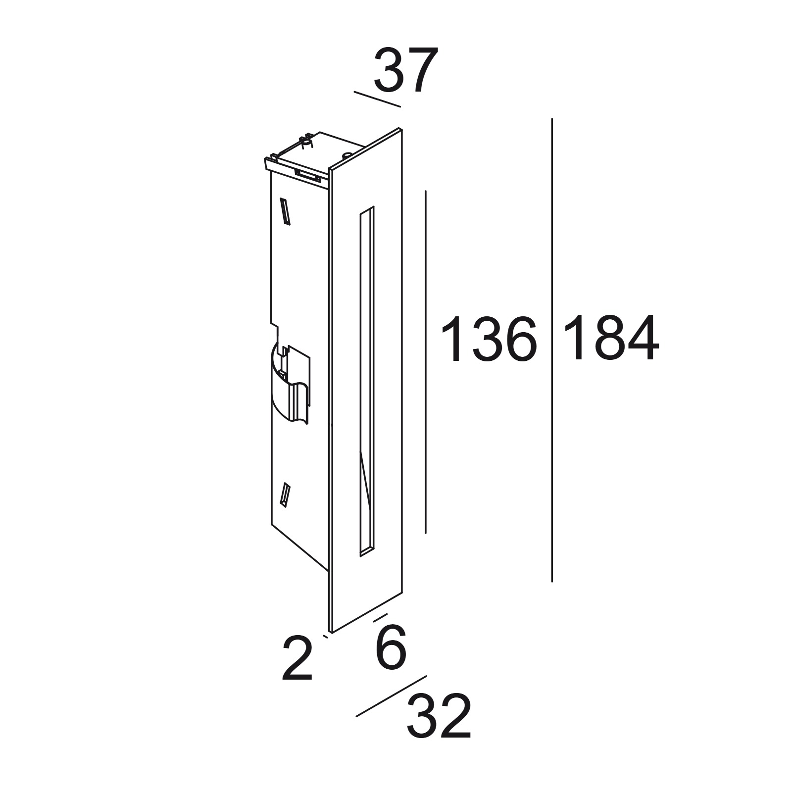 INLET S HW A алюм. серый Delta Light встраиваемый в стену светильник 2
