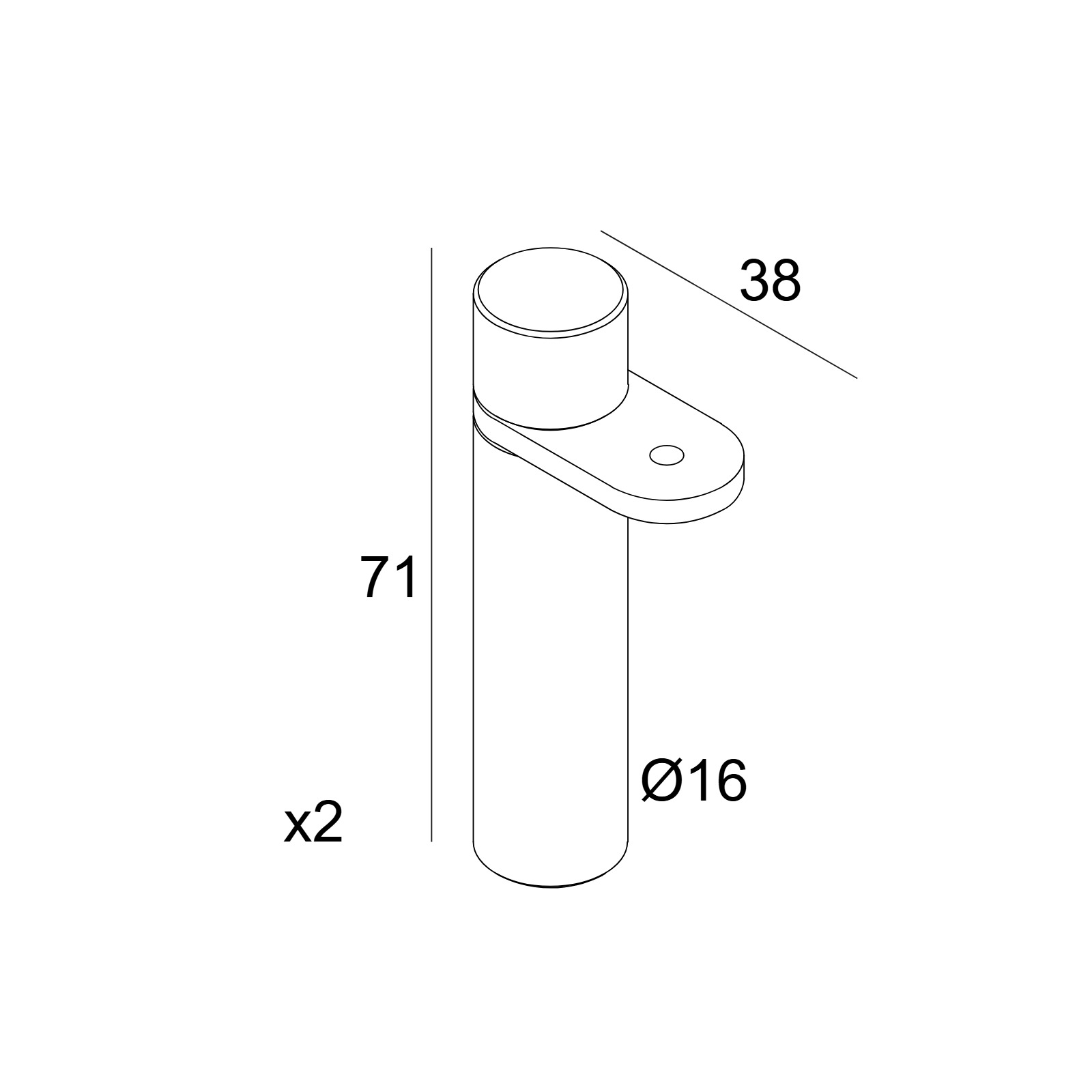 MIKALINE - FIXATION SPACER SET B черный Delta Light ILP 2