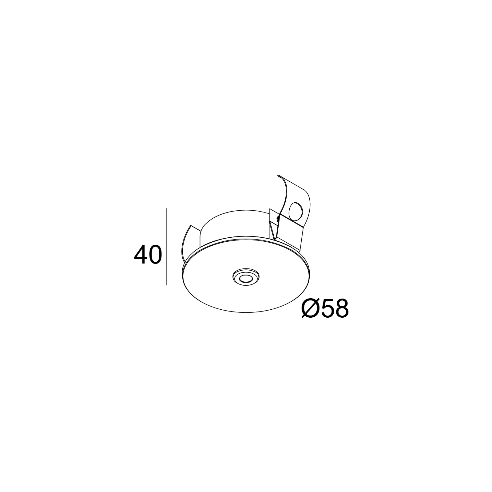 CONNECTION CLIP 1 x PLUG-IN 48V B черный Delta Light ILP 2