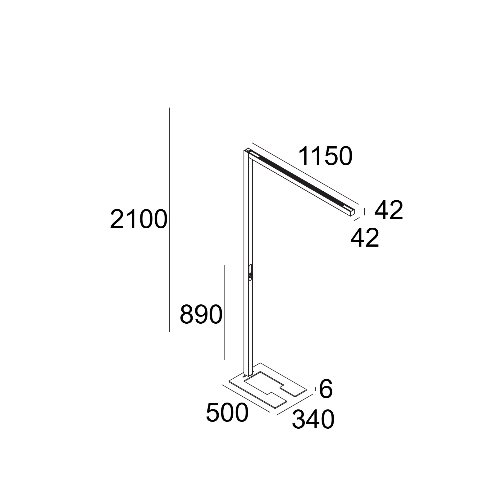 Торшер INFORM 40 SQ F1 PDS (Presence and Daylight Sensor) Delta Light 100103 XXX0 2