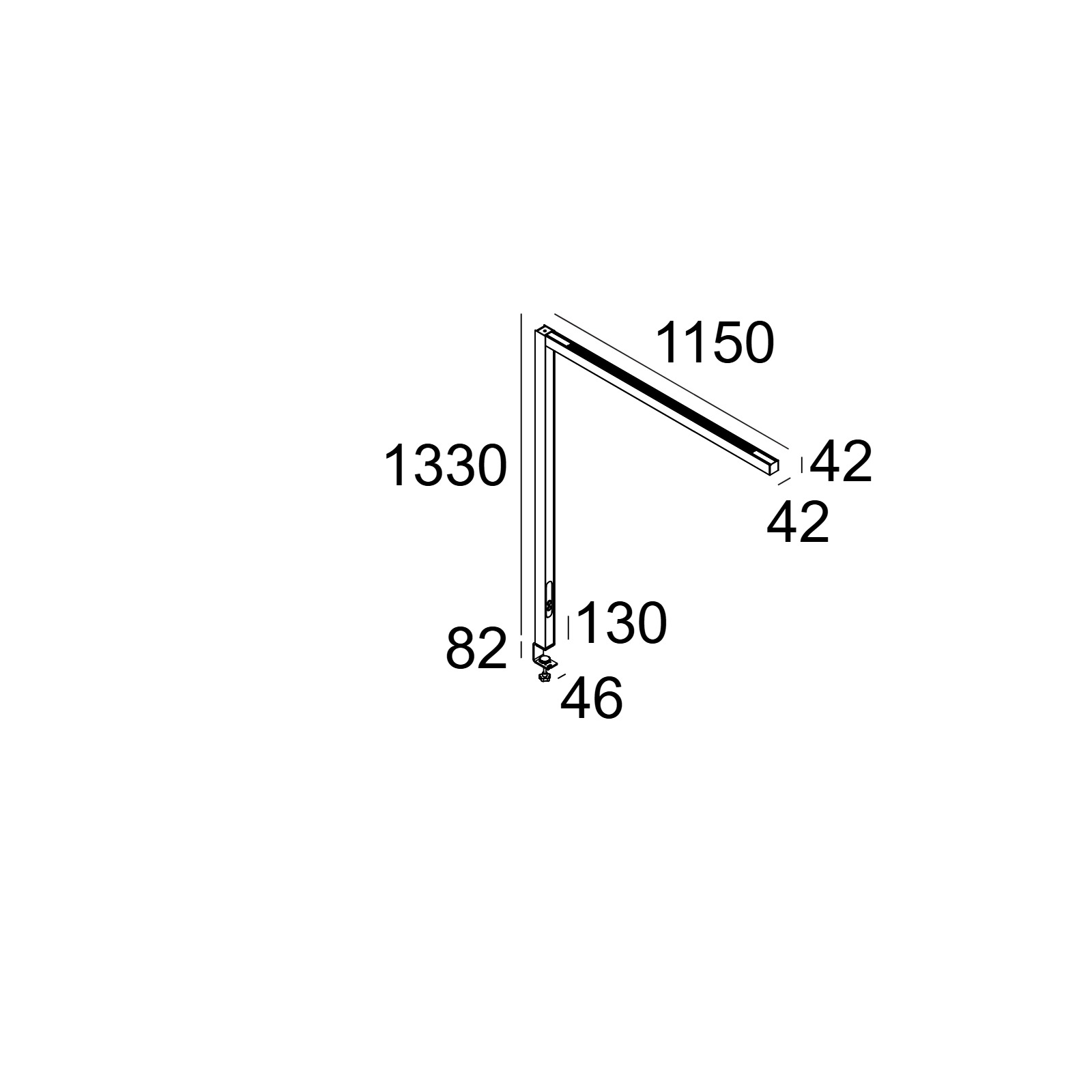 Настольная лампа INFORM 40 SQ T1 Delta Light 100096 XXX0 2