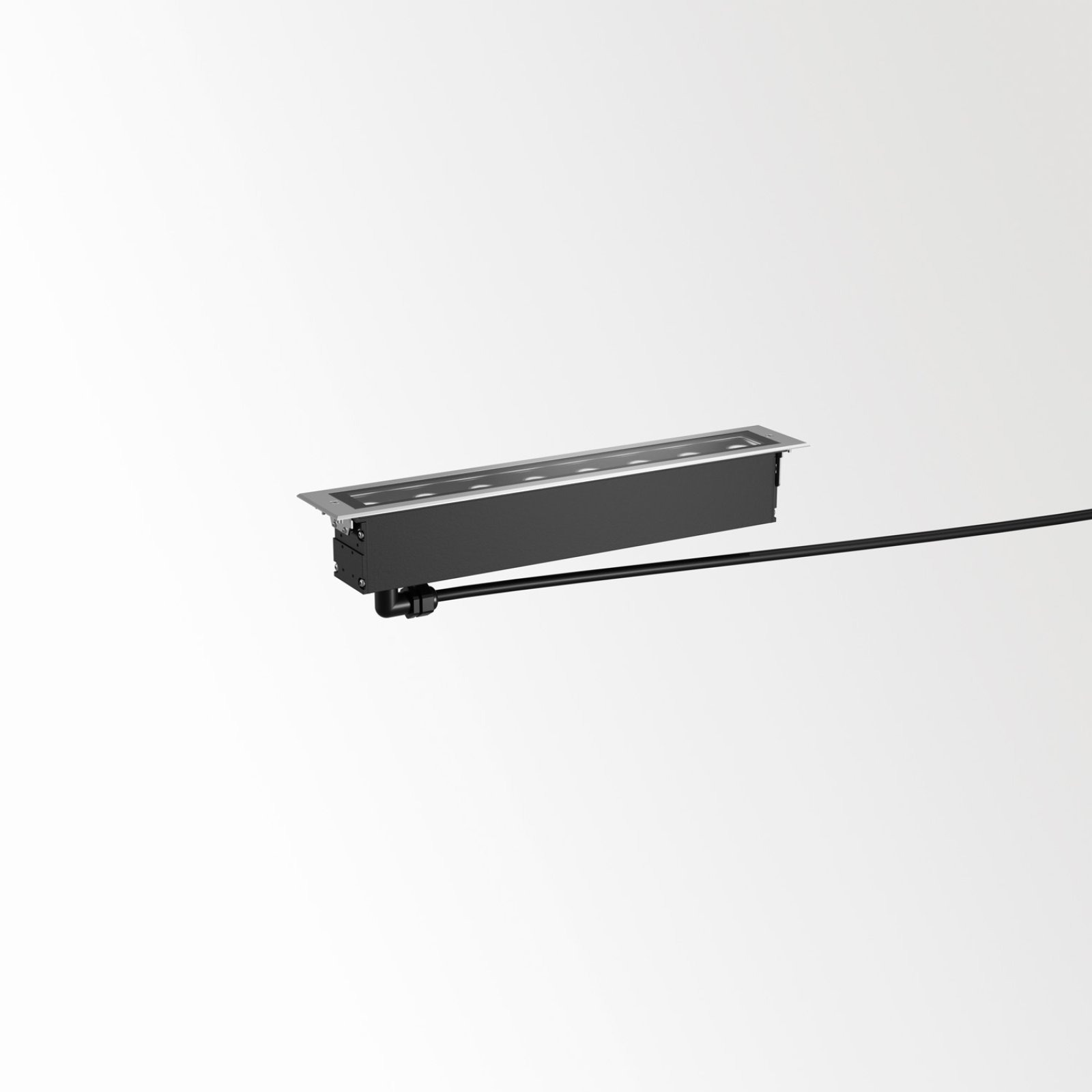 LOGIC LINEAR 440 WALLGRAZER 927 INOX нерж. сталь Delta Light линейный грунтовый светильник 4