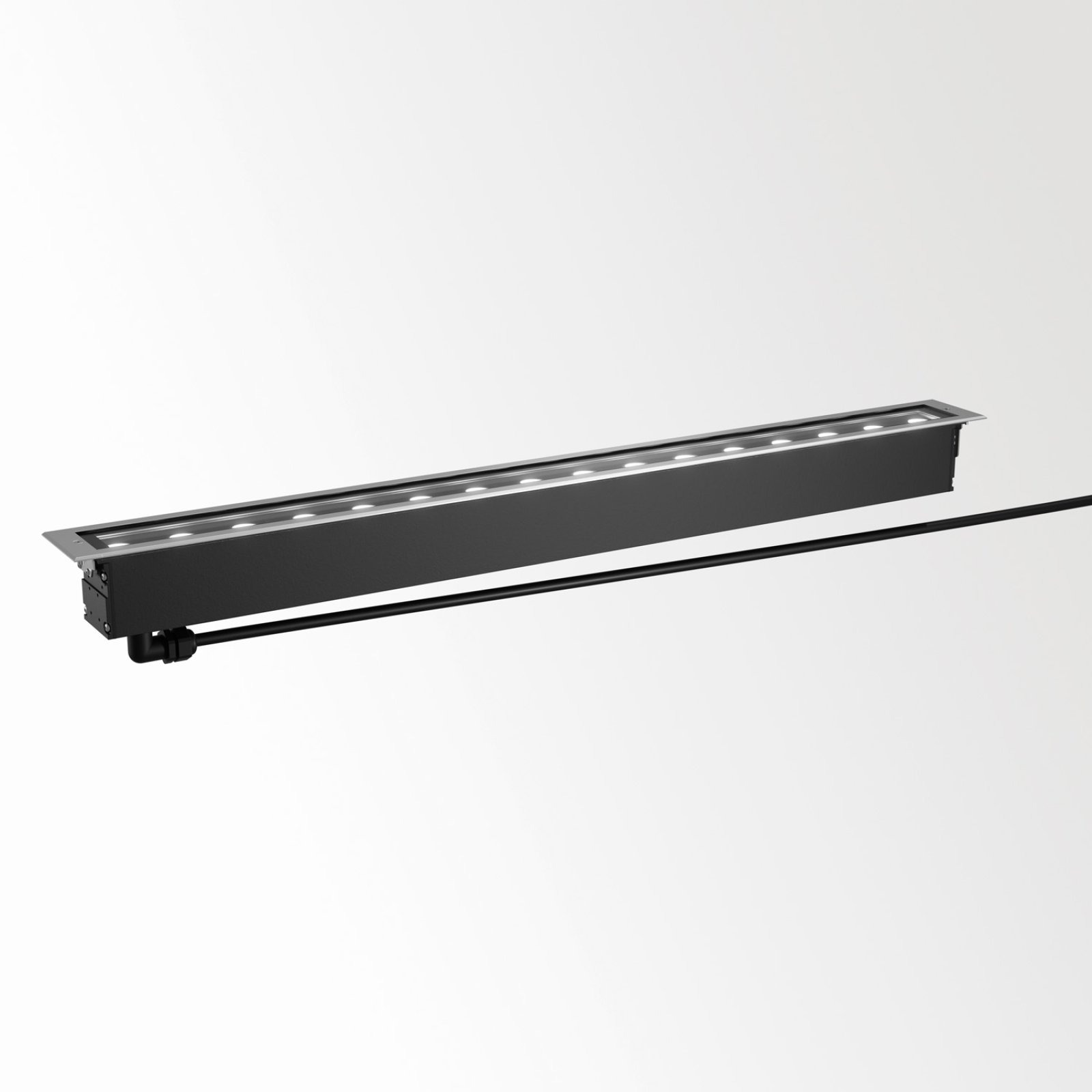 LOGIC LINEAR 880 WALLGRAZER 927 INOX нерж. сталь Delta Light линейный грунтовый светильник 4