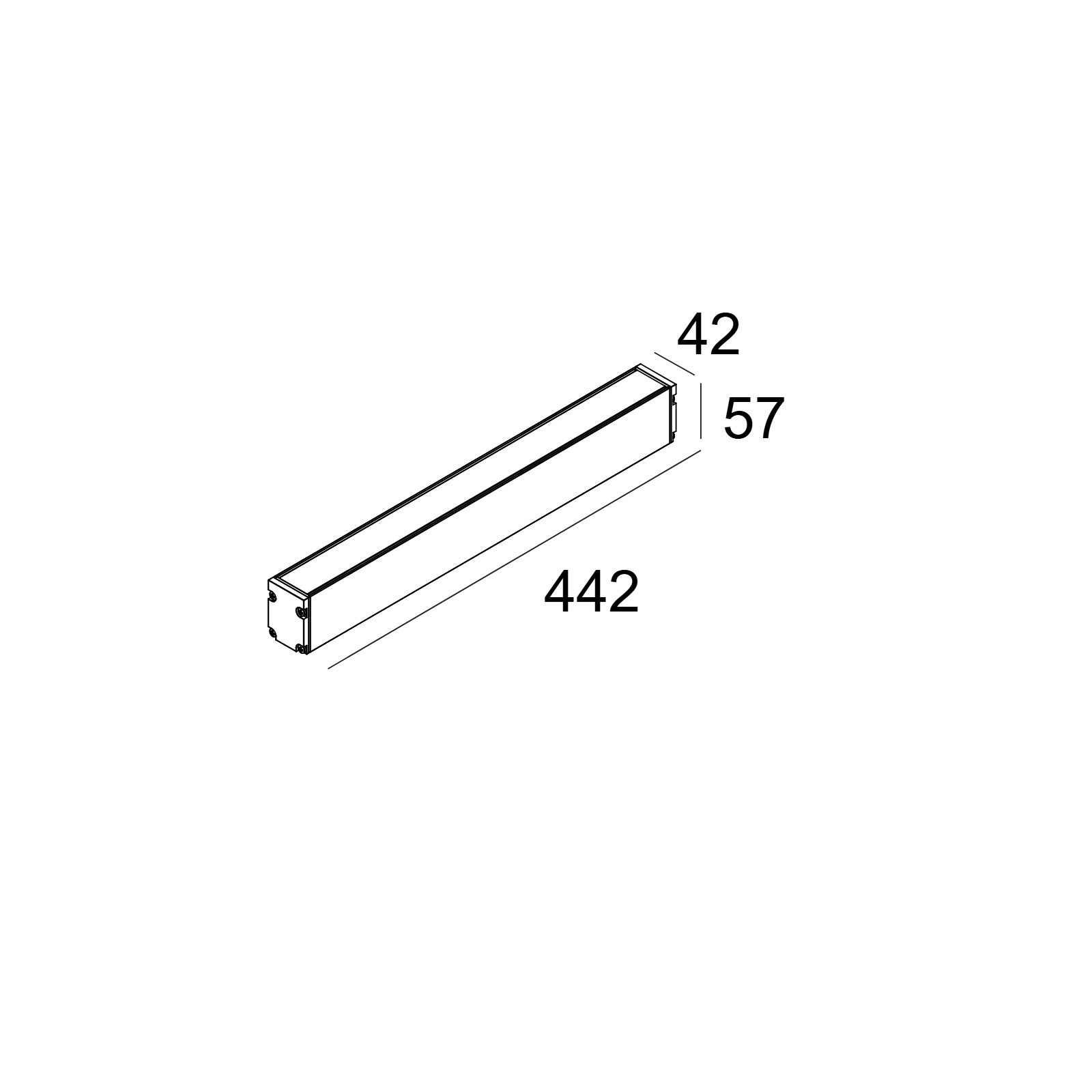 Линейный грунтовый светильник LOGIC LINEAR ON Delta Light 30827 XXX5 2