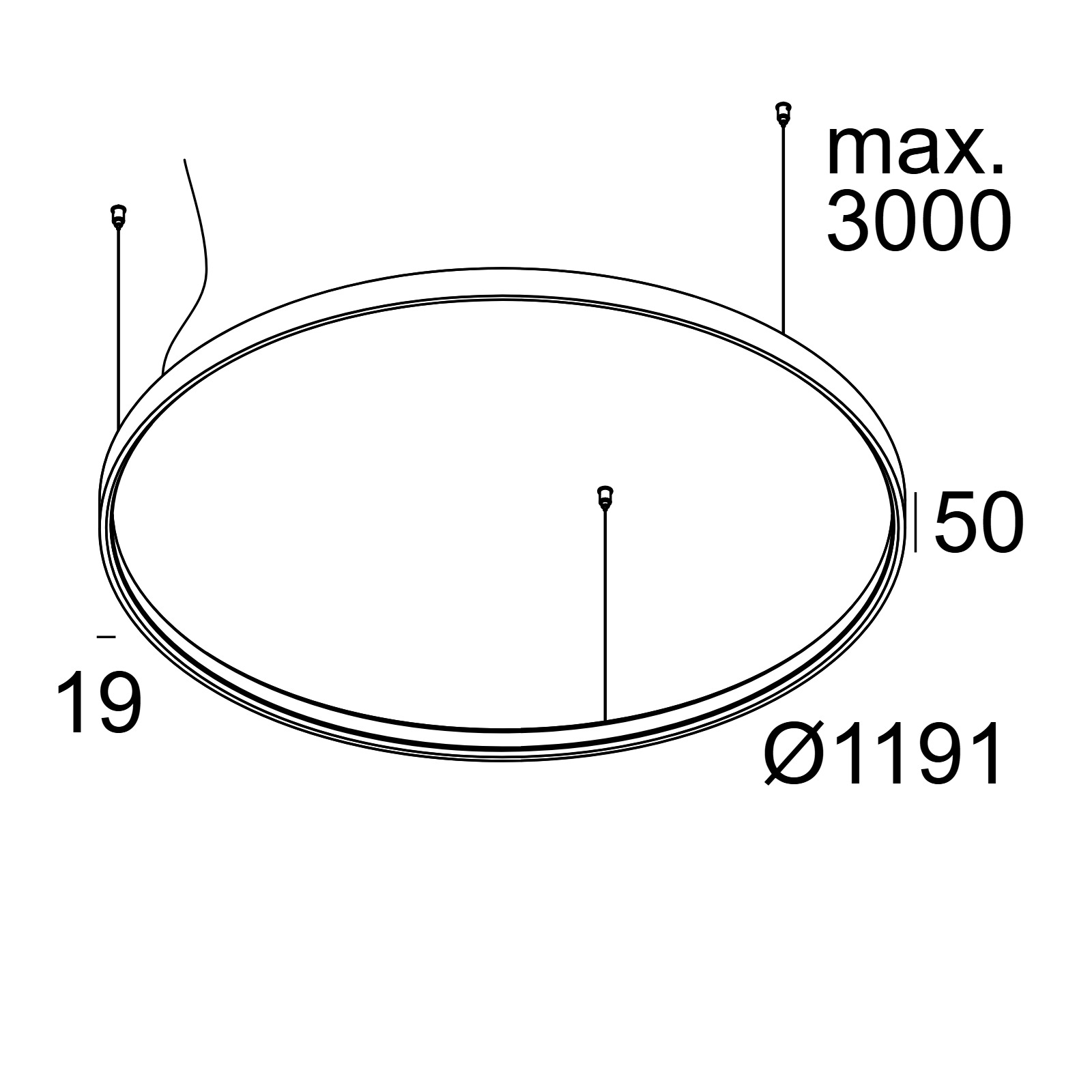 SUPERLOOP HC 120 SBL подвесной потолочный светильник Delta Light 2