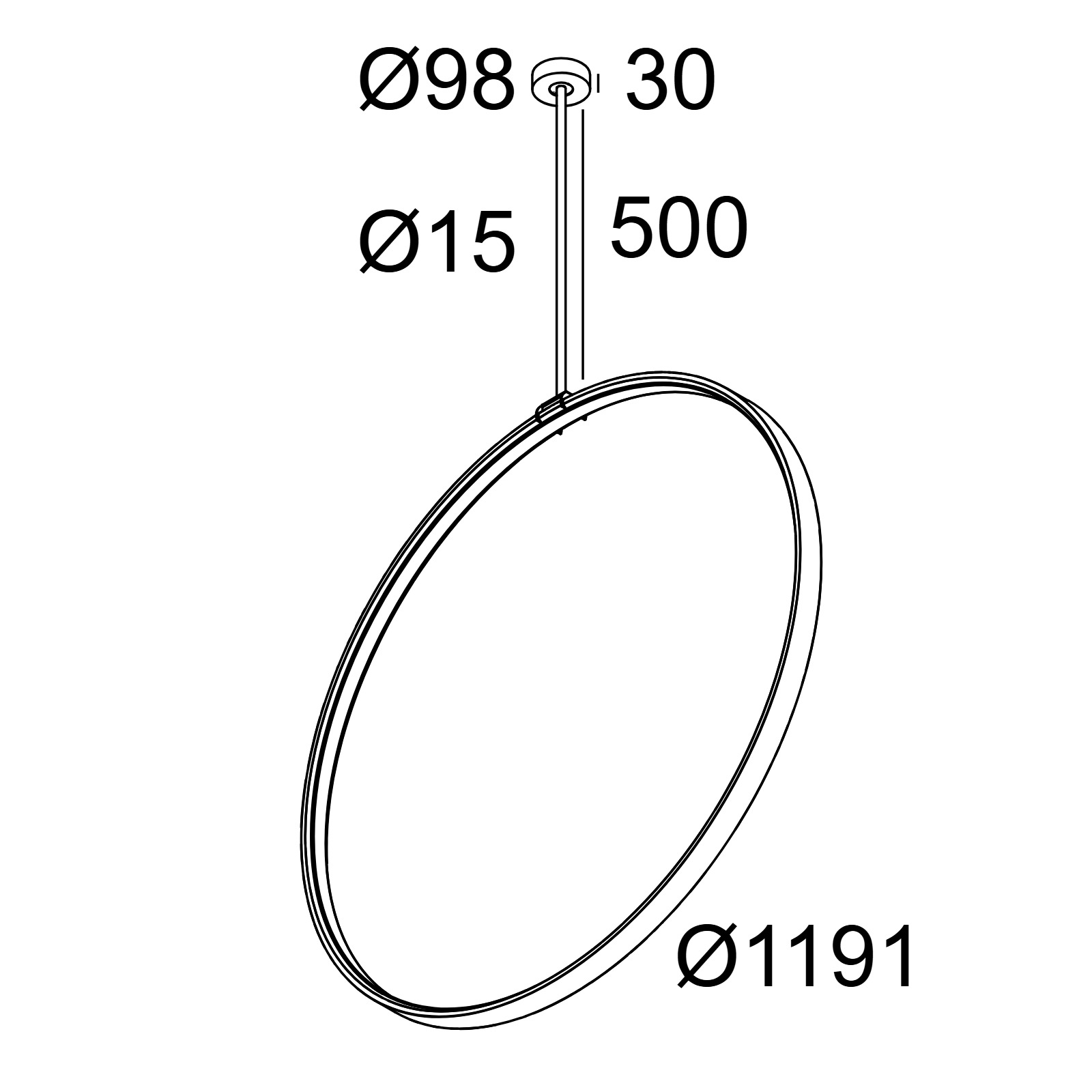 SUPERLOOP VR 120 SBL 930 B черный Delta Light подвесной светильник 2