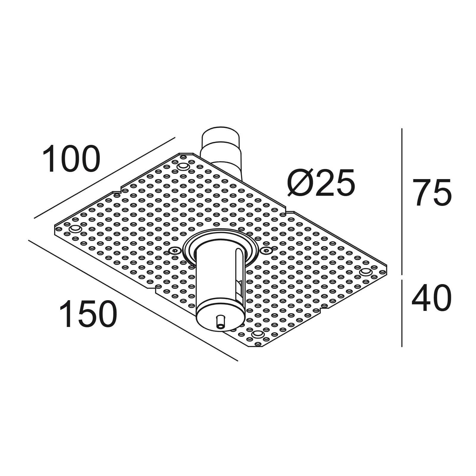 Suspension parts ACCESSOIRE/OPTION Delta Light SUSPENSION + CONNECTION TRIMLESS O.F.A. 2