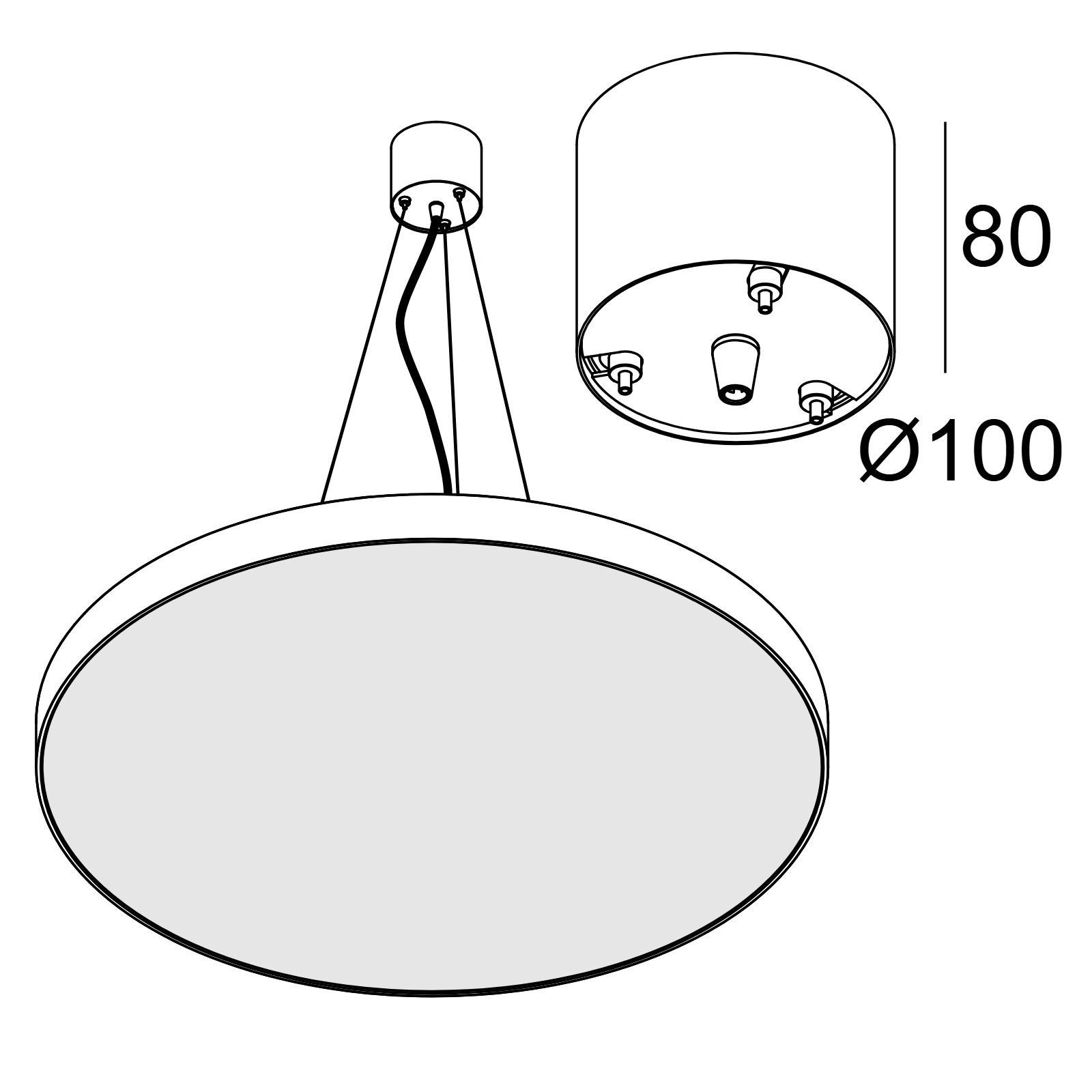 CENTRAL SUSPENSION SUPERNOVA FLAT 3m B черный Delta Light ICP