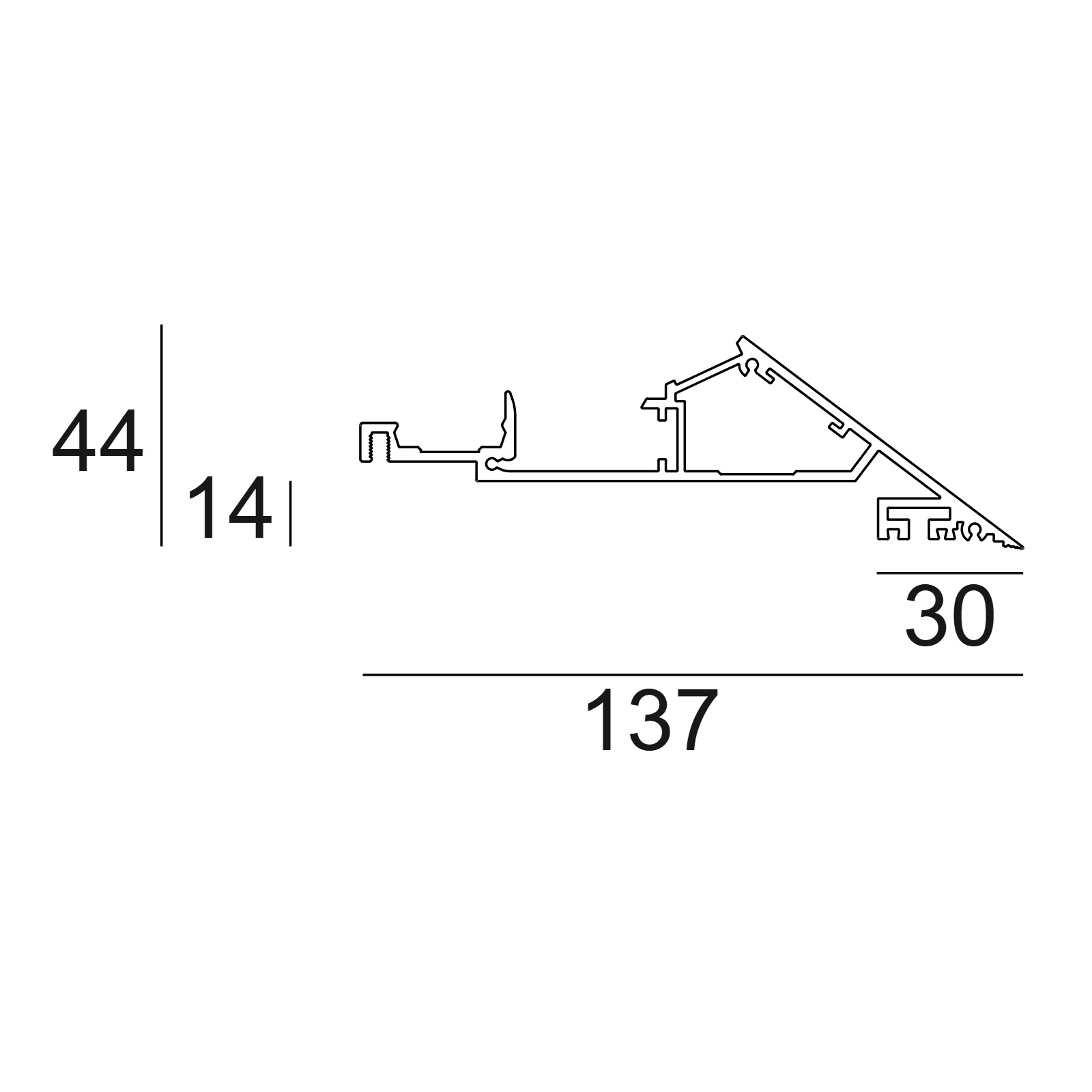 SPT PRO - PROFILE B черный Delta Light ILP 2