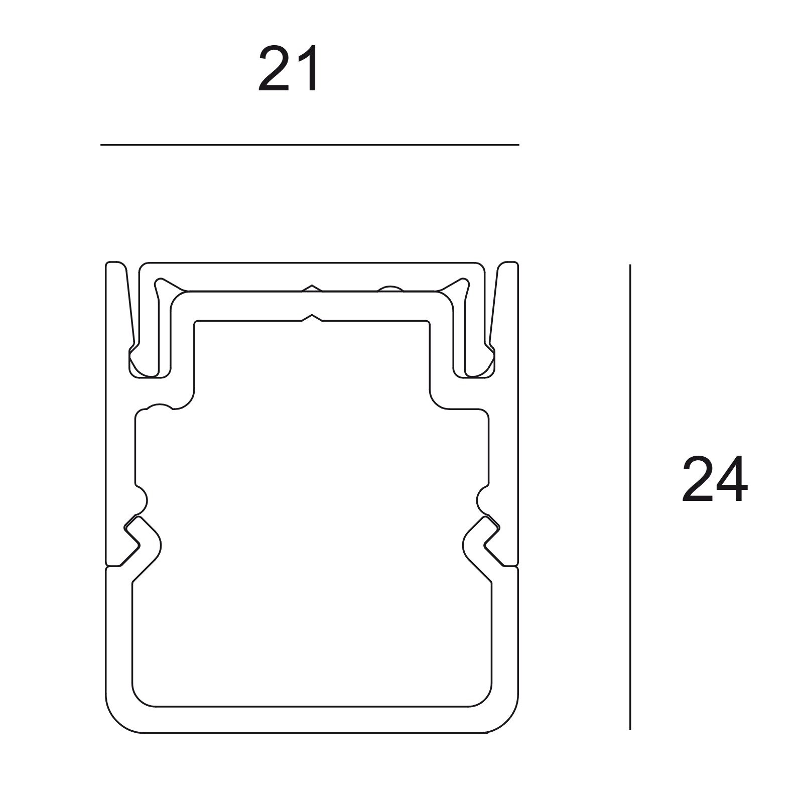 Profile FEMTOLINE 25 profile Delta Light FTL25 - PROFILE B 2