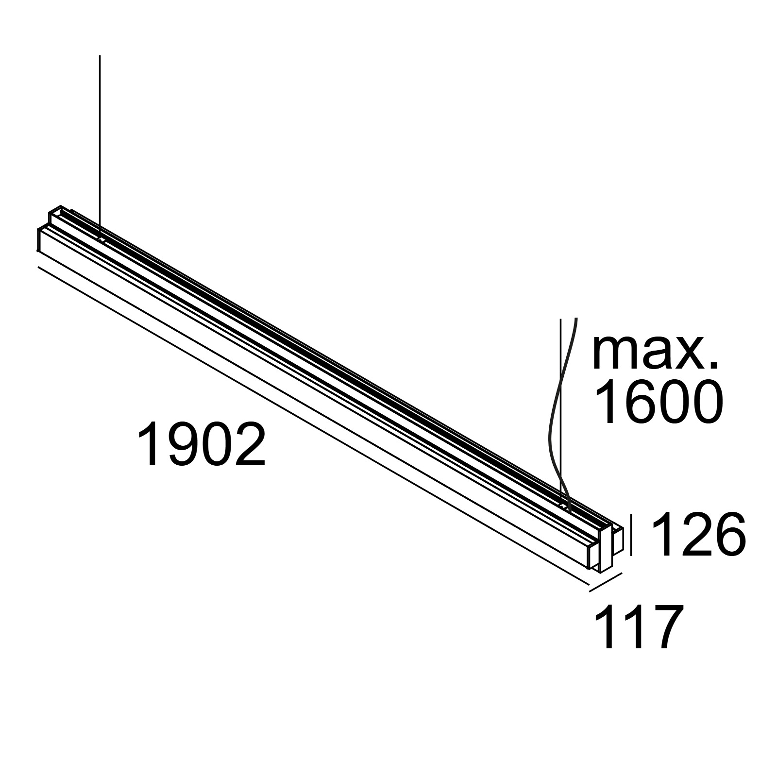 ONE-AND-ONLY P12 DOWN-UP 930 B-B черный Delta Light подвесной светильник 10