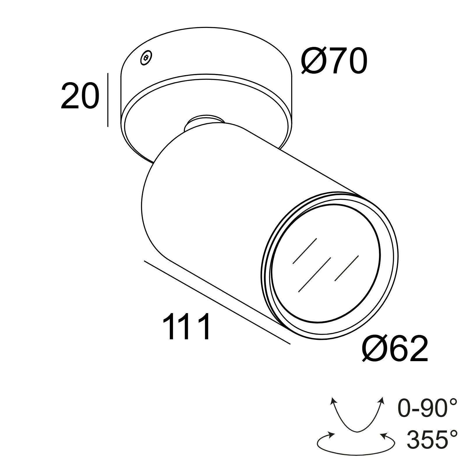 SPY FOCUS ON LP 927 B черный Delta Light накладной потолочный светильник 2