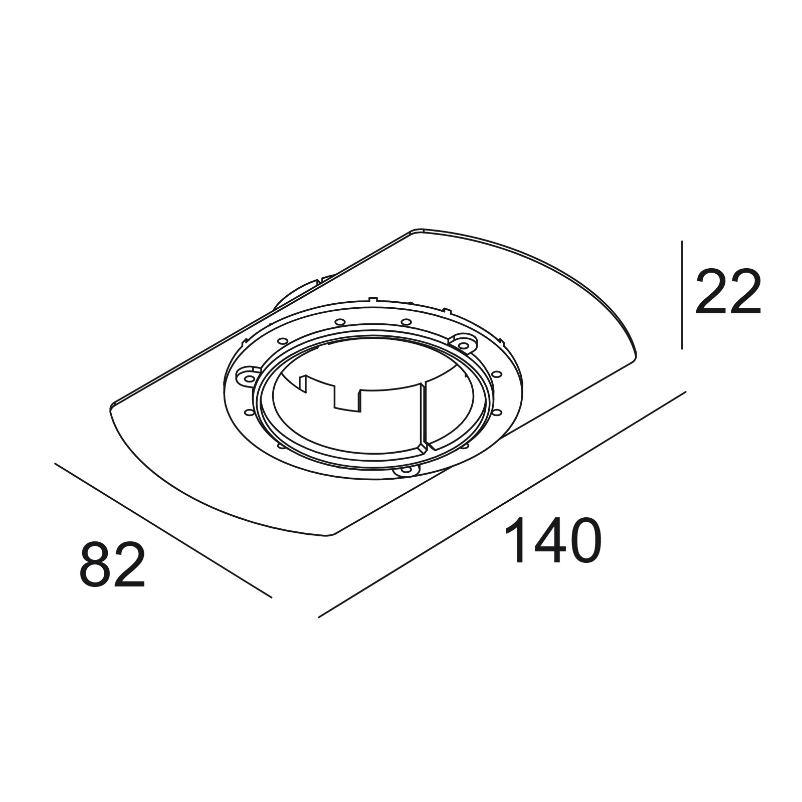 MOUNTING KIT FLUSH SPY Delta Light ICR