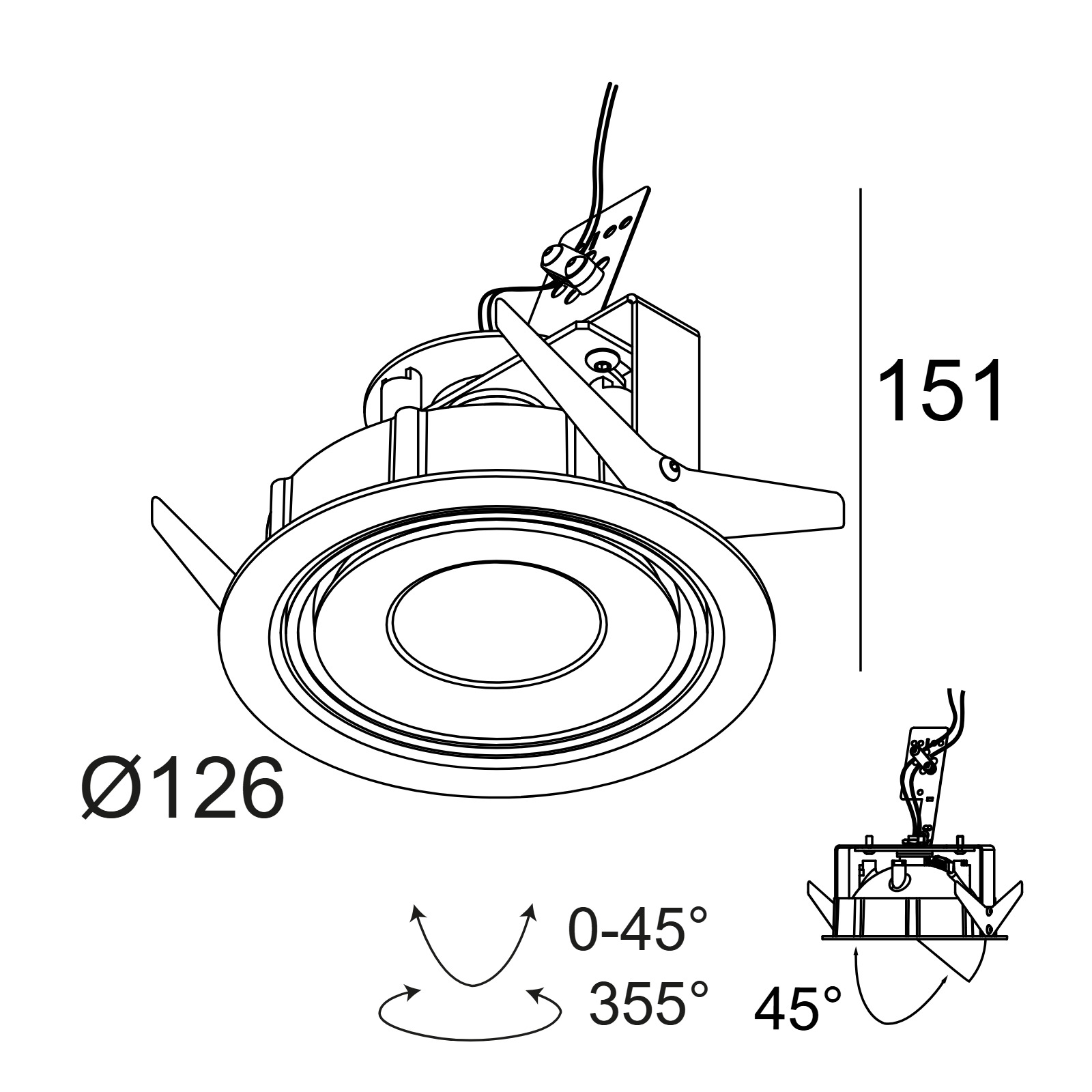 TWEETER M ST 92733 W-W белый Delta Light Встраиваемый в потолок светильник 2