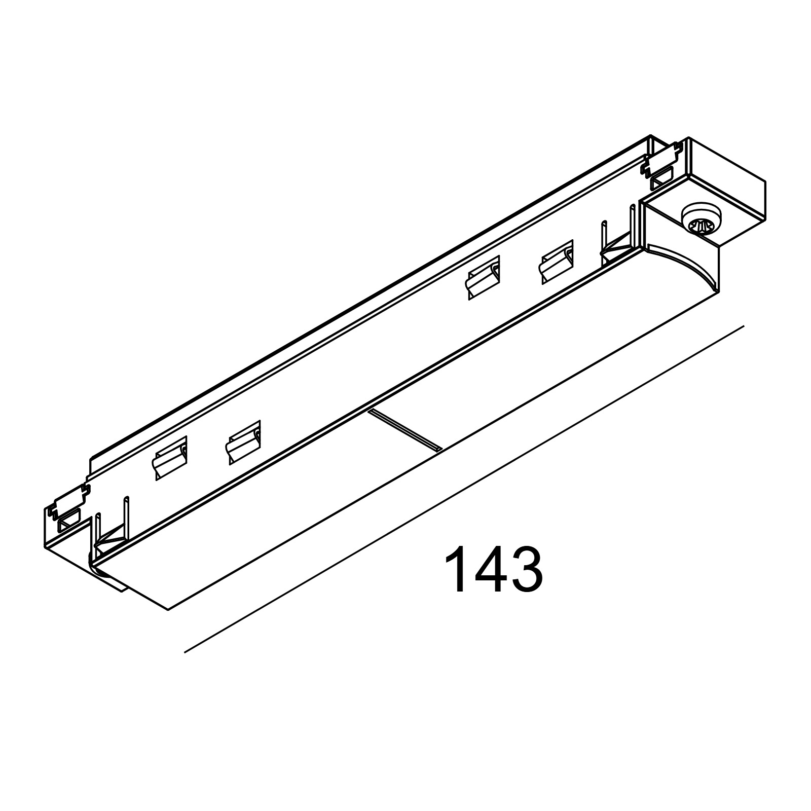 SPM - CONNECTOR 48V - 180° Delta Light IMP