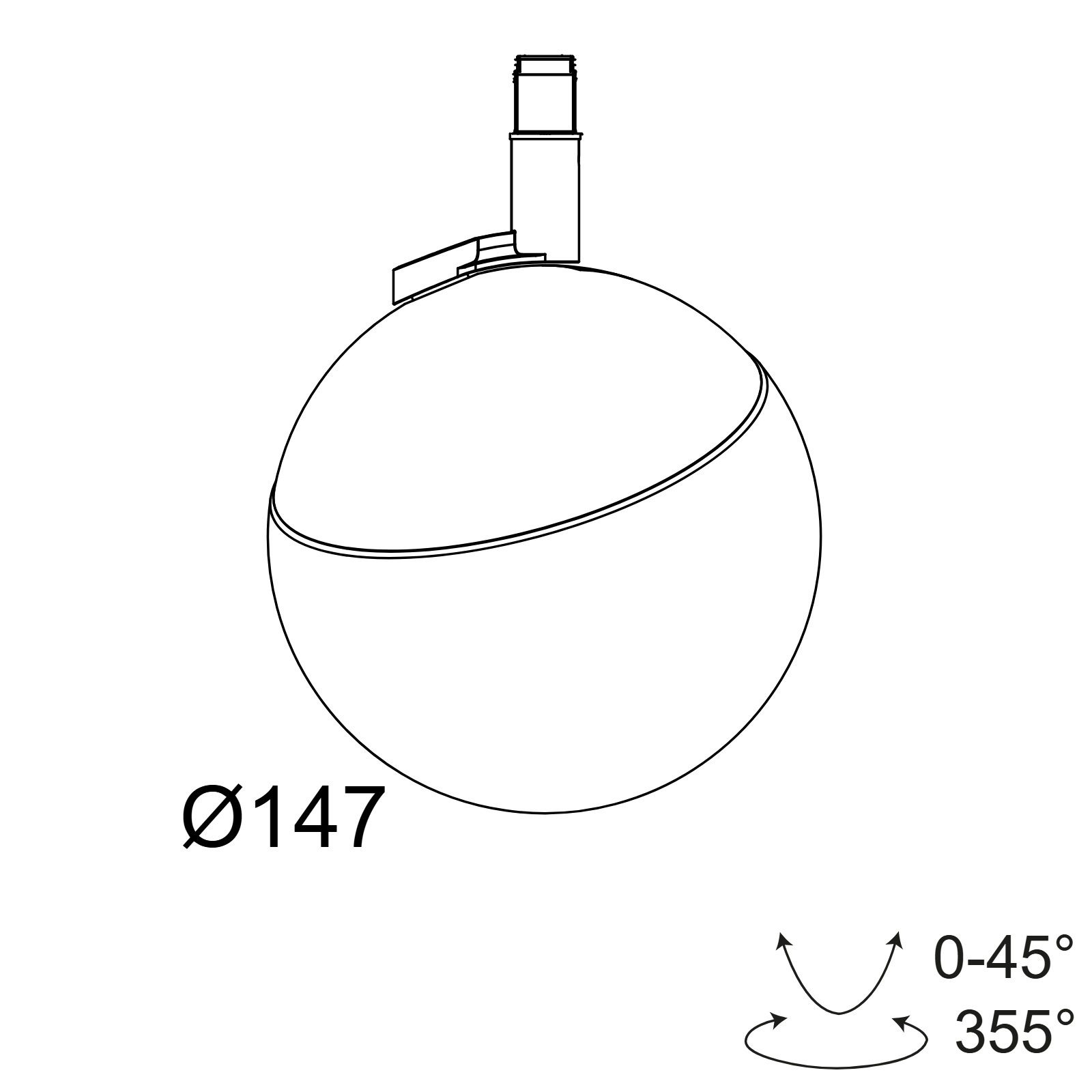 M26L - TWEETER BL 927 DIM5 W белый Delta Light трековый светильник 2
