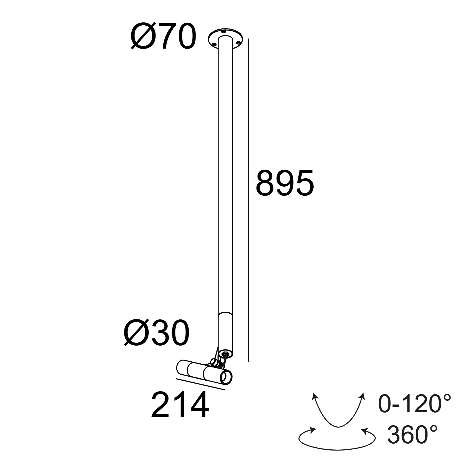 XY180 S80 MINI накладной потолочный светильник Delta Light 2