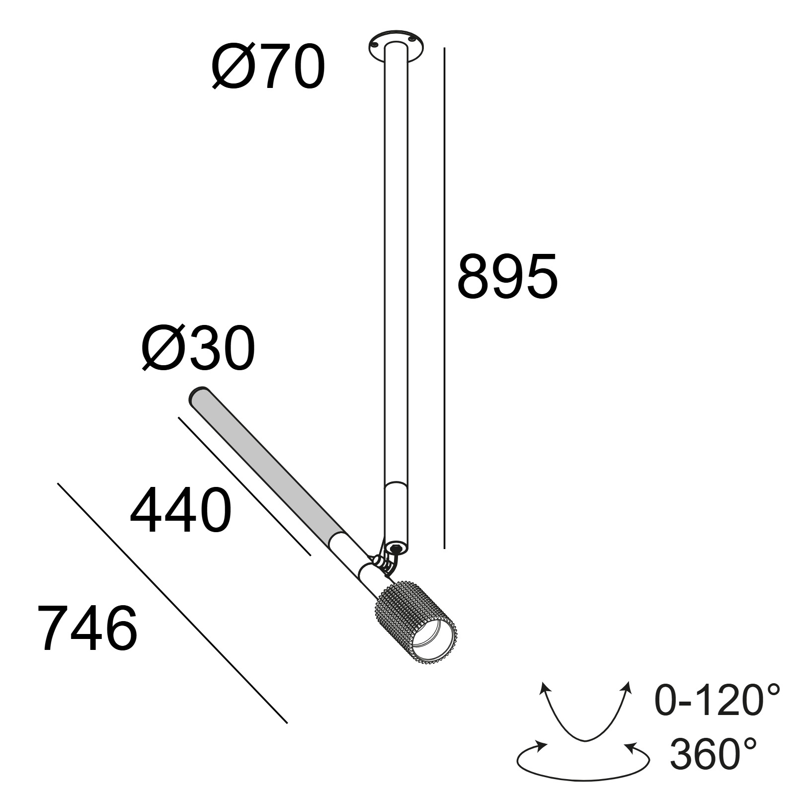 XY180 S81 PUNK DIM накладной потолочный светильник Delta Light 2
