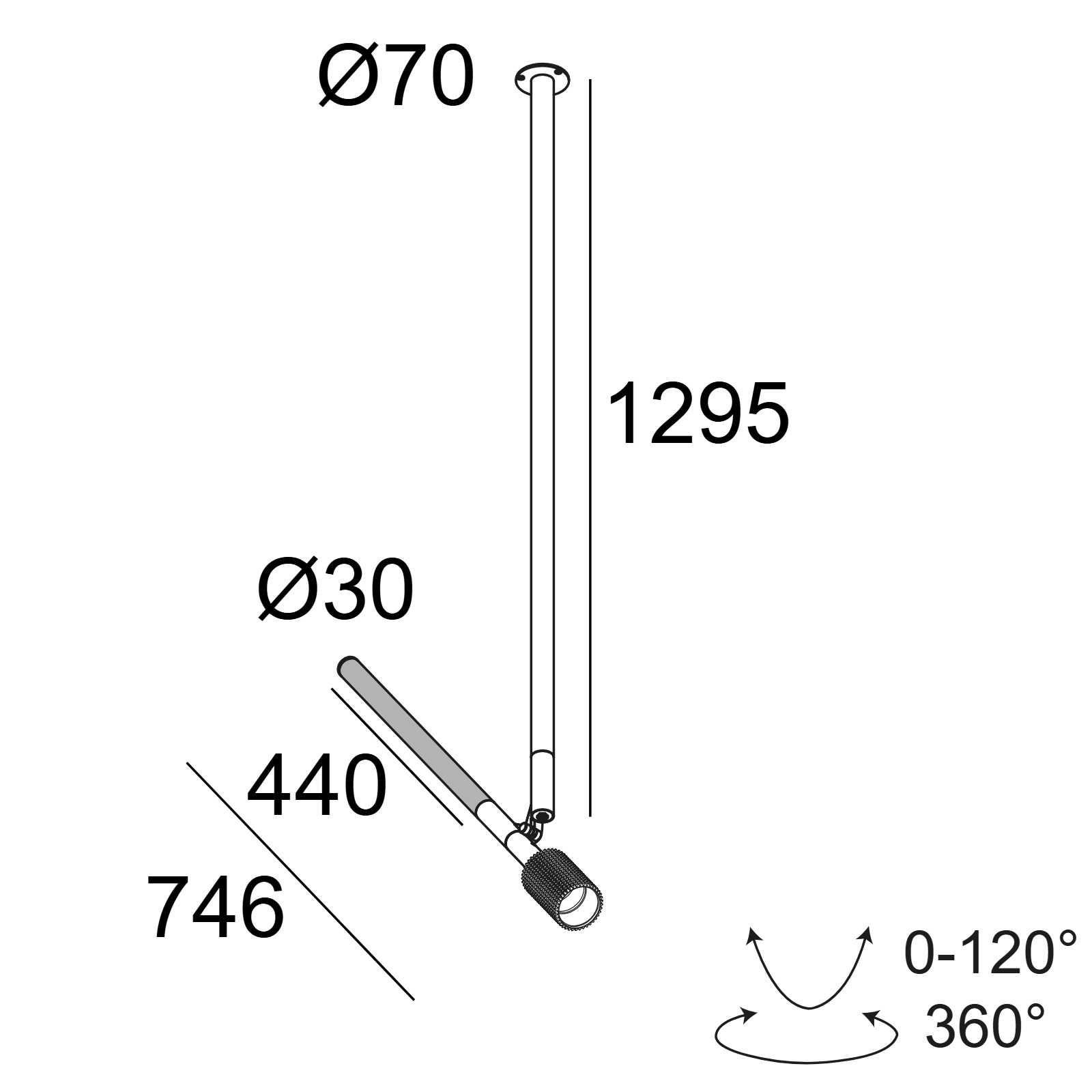 XY180 S121 PUNK B черный Delta Light накладной потолочный светильник 2
