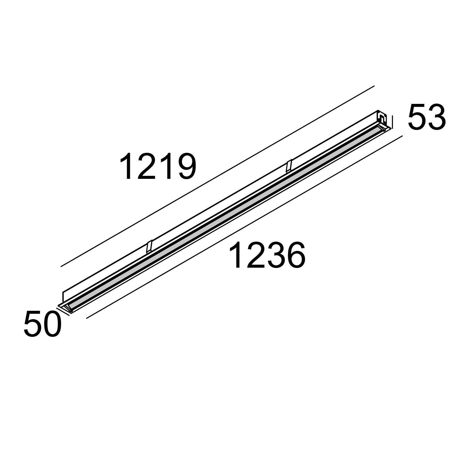 DOT.COM L WALLWASH 12 ST 927 HO W-B белый Delta Light Встраиваемый потолочный светильник 2