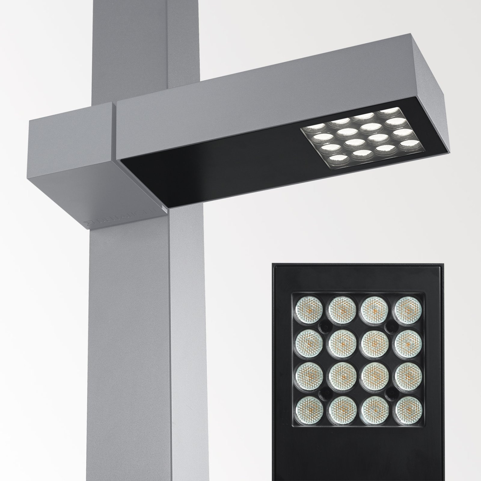 POLESANO 830 MEDIUM A-B алюм. серый Delta Light светильник на опору