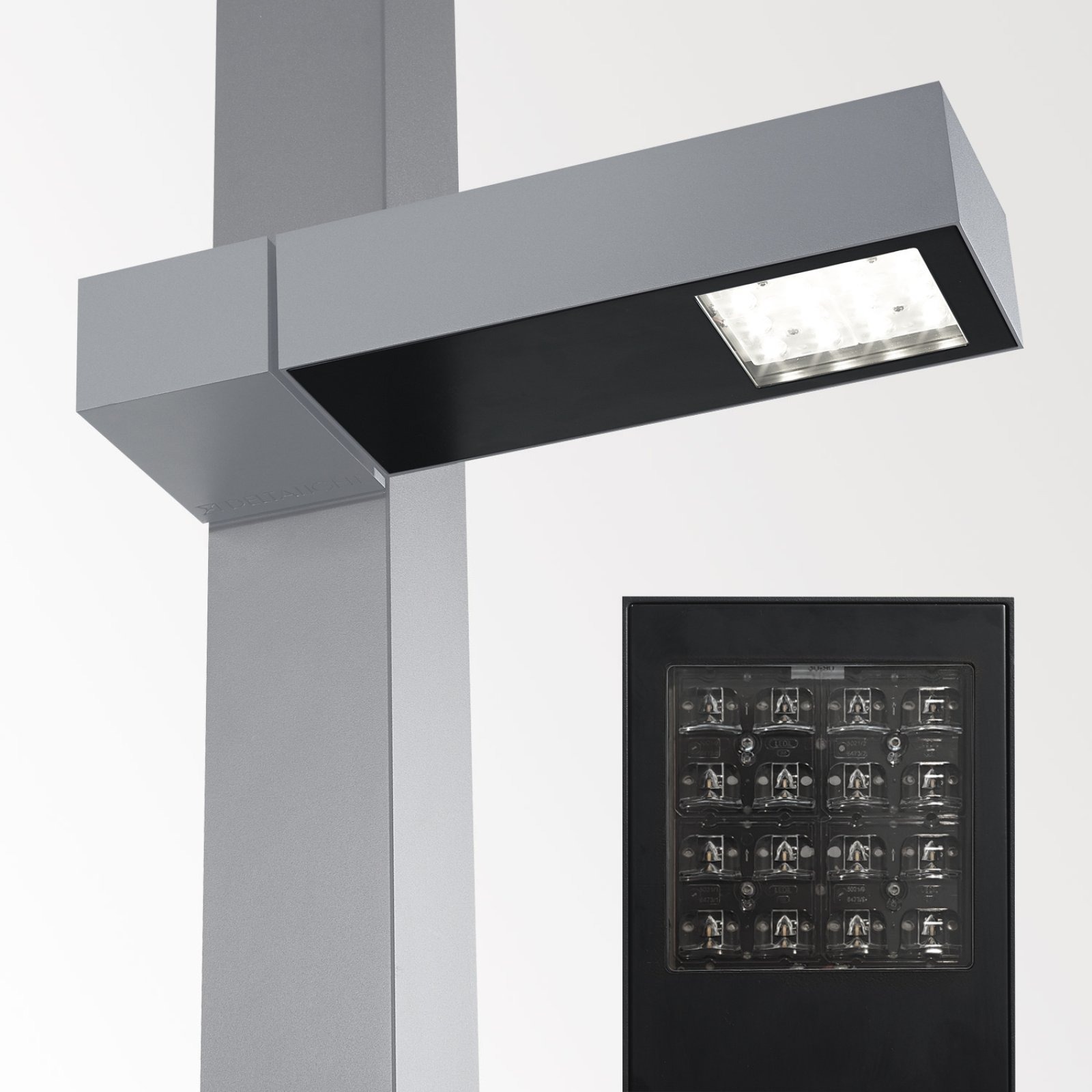 POLESANO 830 STREET A-B алюм. серый Delta Light светильник на опору