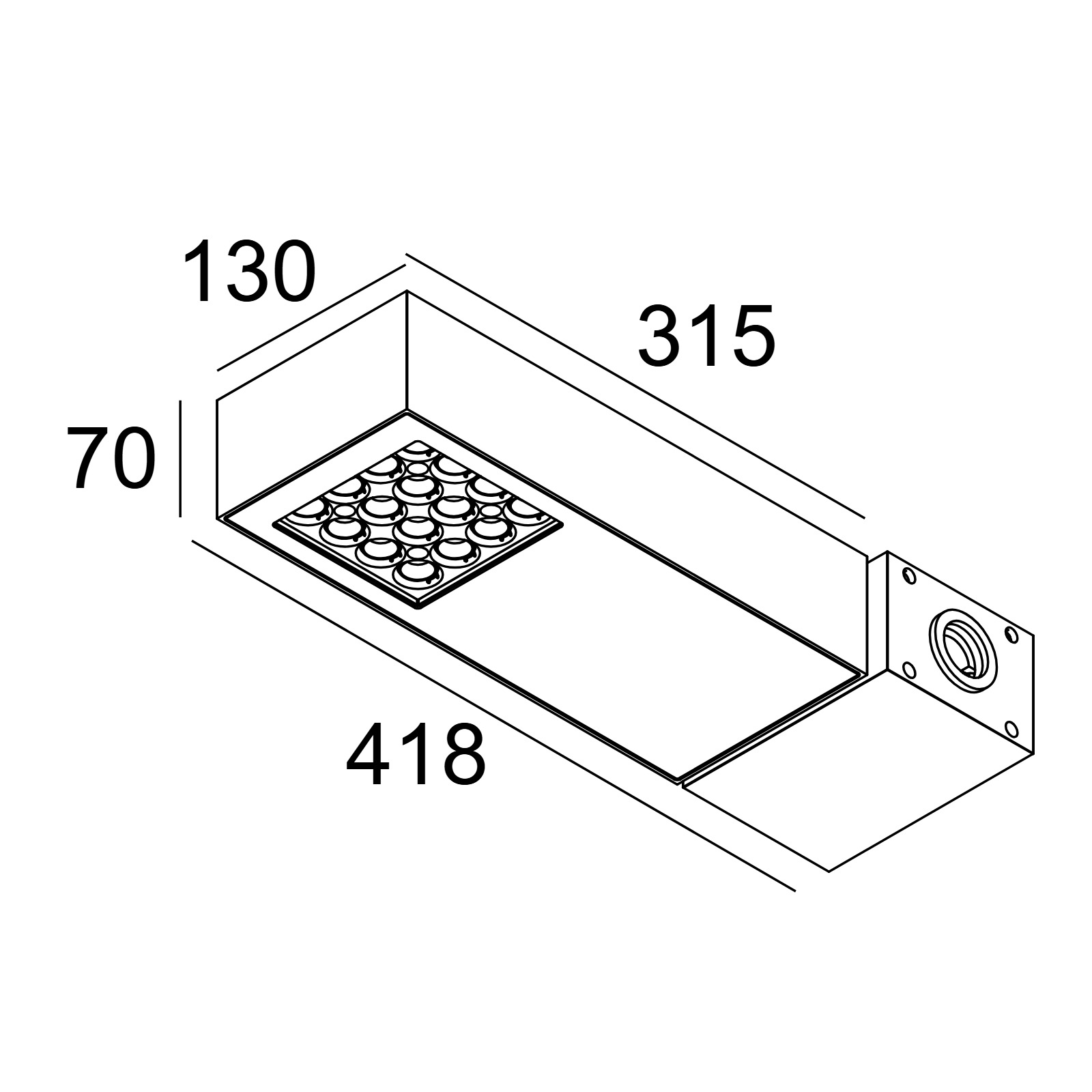 POLESANO 830 SPOT A-B алюм. серый Delta Light светильник на опору 2