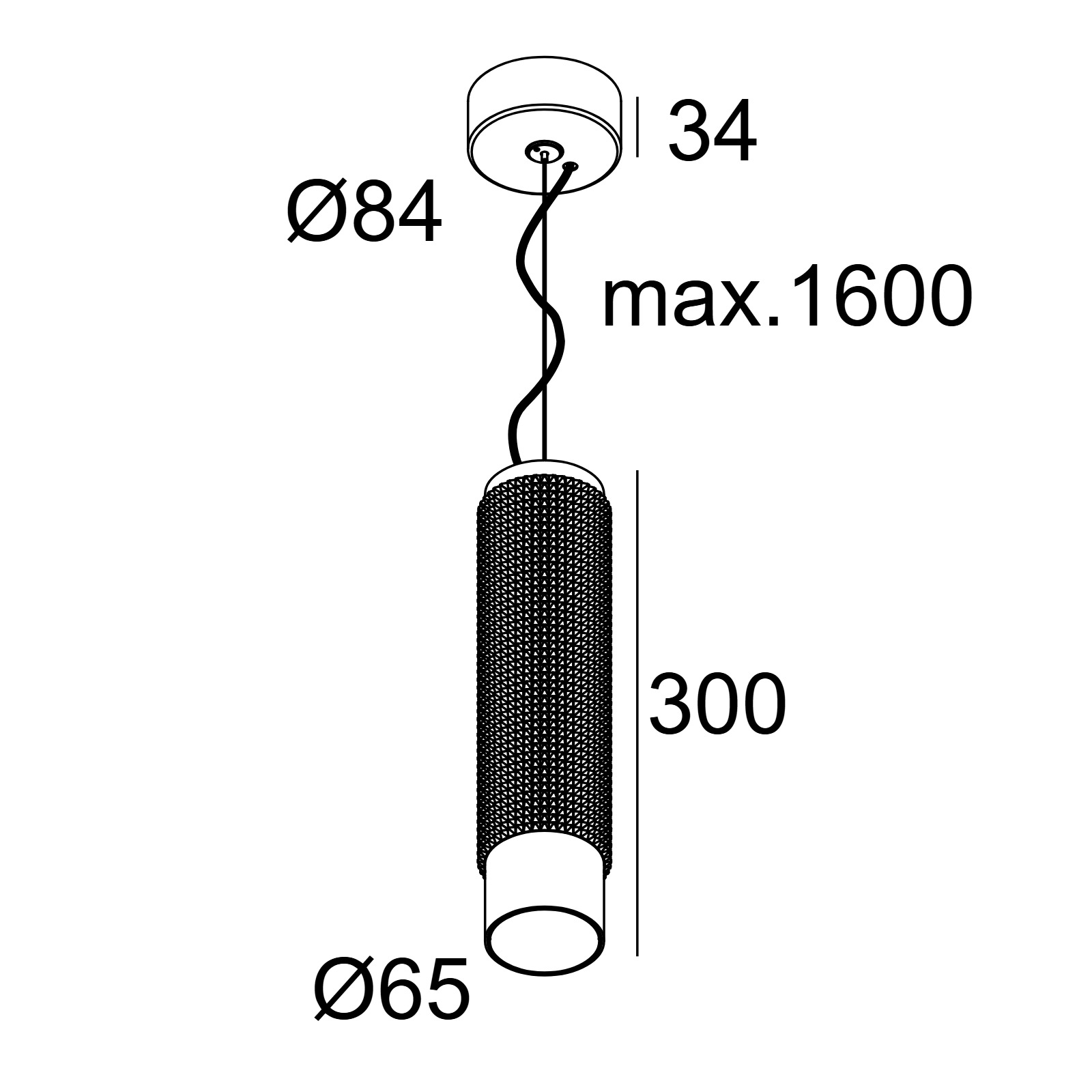 PUNK 622 C 92733 DIM8 B черный Delta Light подвесной светильник 2