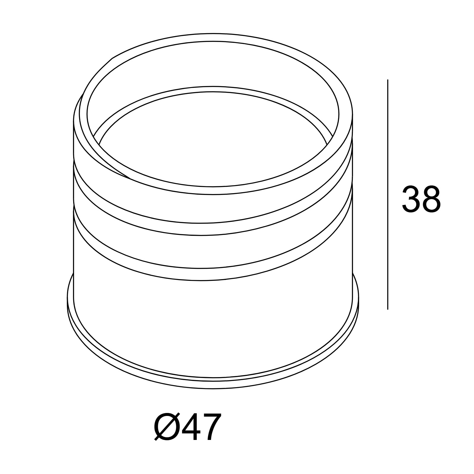 VIZIR TUBE B черный Delta Light аксессуар 2